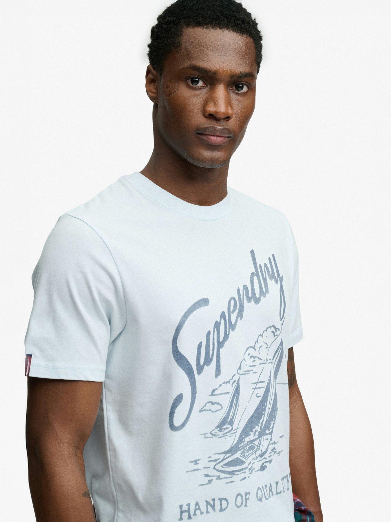  image of superdry-lo-fi-dockside-t-shirt-blue