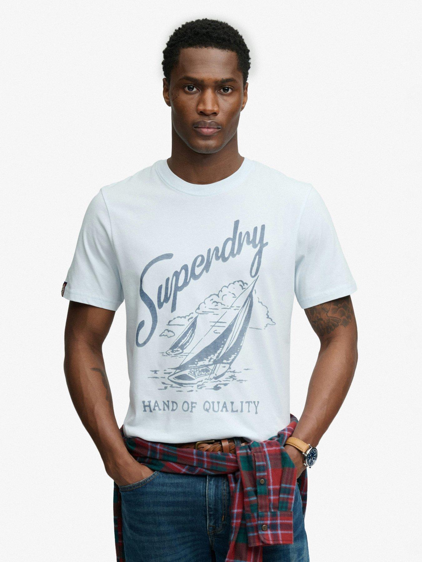  image of superdry-lo-fi-dockside-t-shirt-blue
