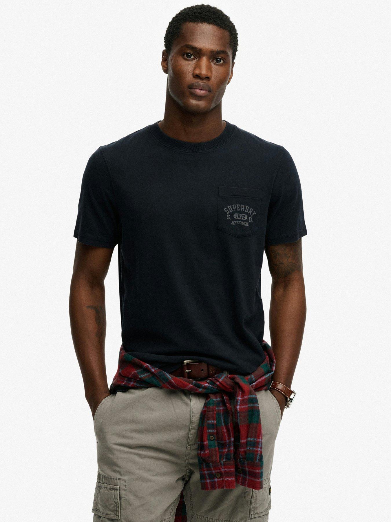 Superdry Vintage Prep Pocket T-Shirt - Navy