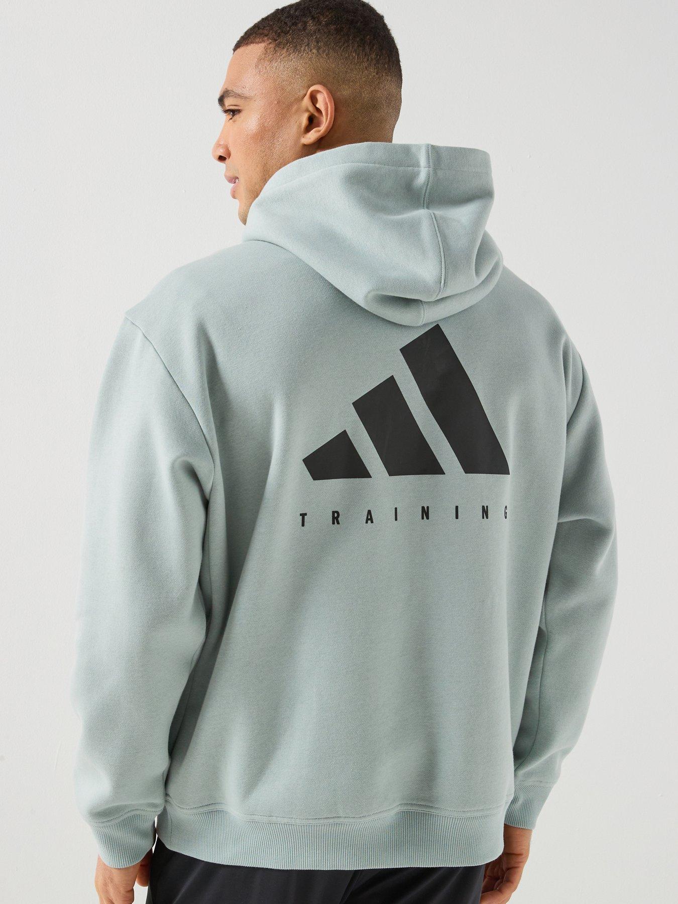 adidas Mens Training Power Oversized Hoodie - Green