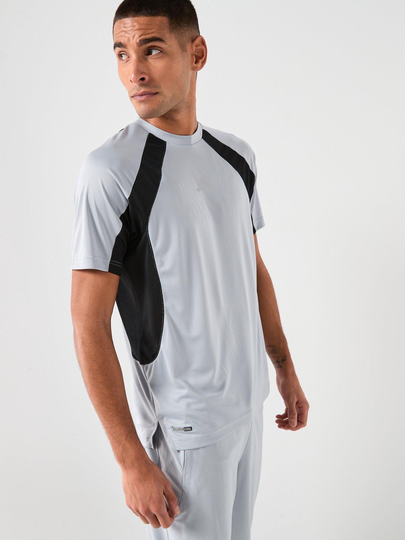 adidas Mens Training Tech ClimaCool T-Shirt - Grey