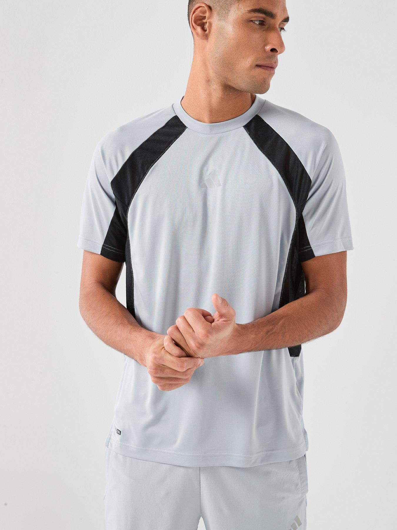 Image 4 of 5 of adidas Mens Training Tech ClimaCool T-Shirt - Grey