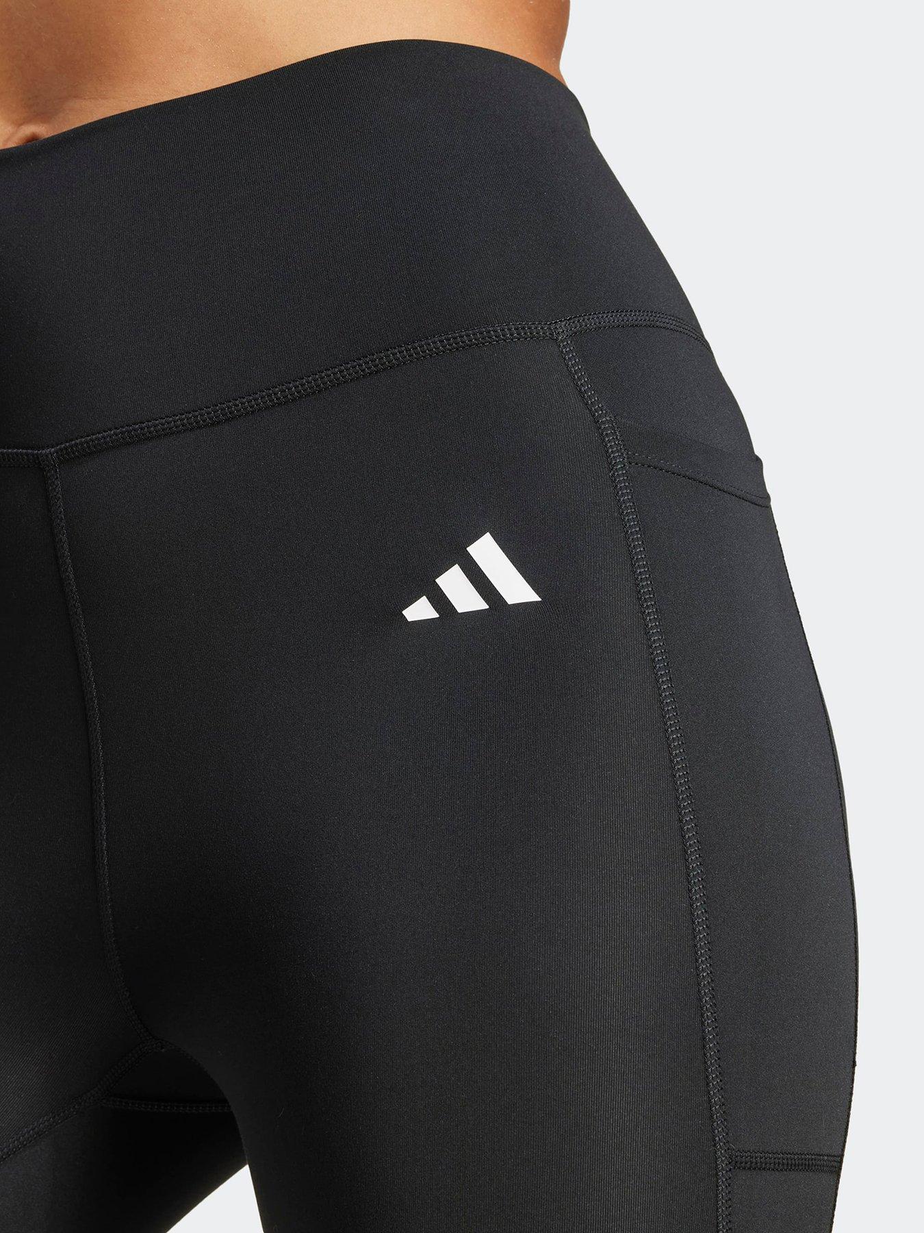 Image 4 of 6 of adidas Womens Training Workout Essentials 3/4 Tights - Black