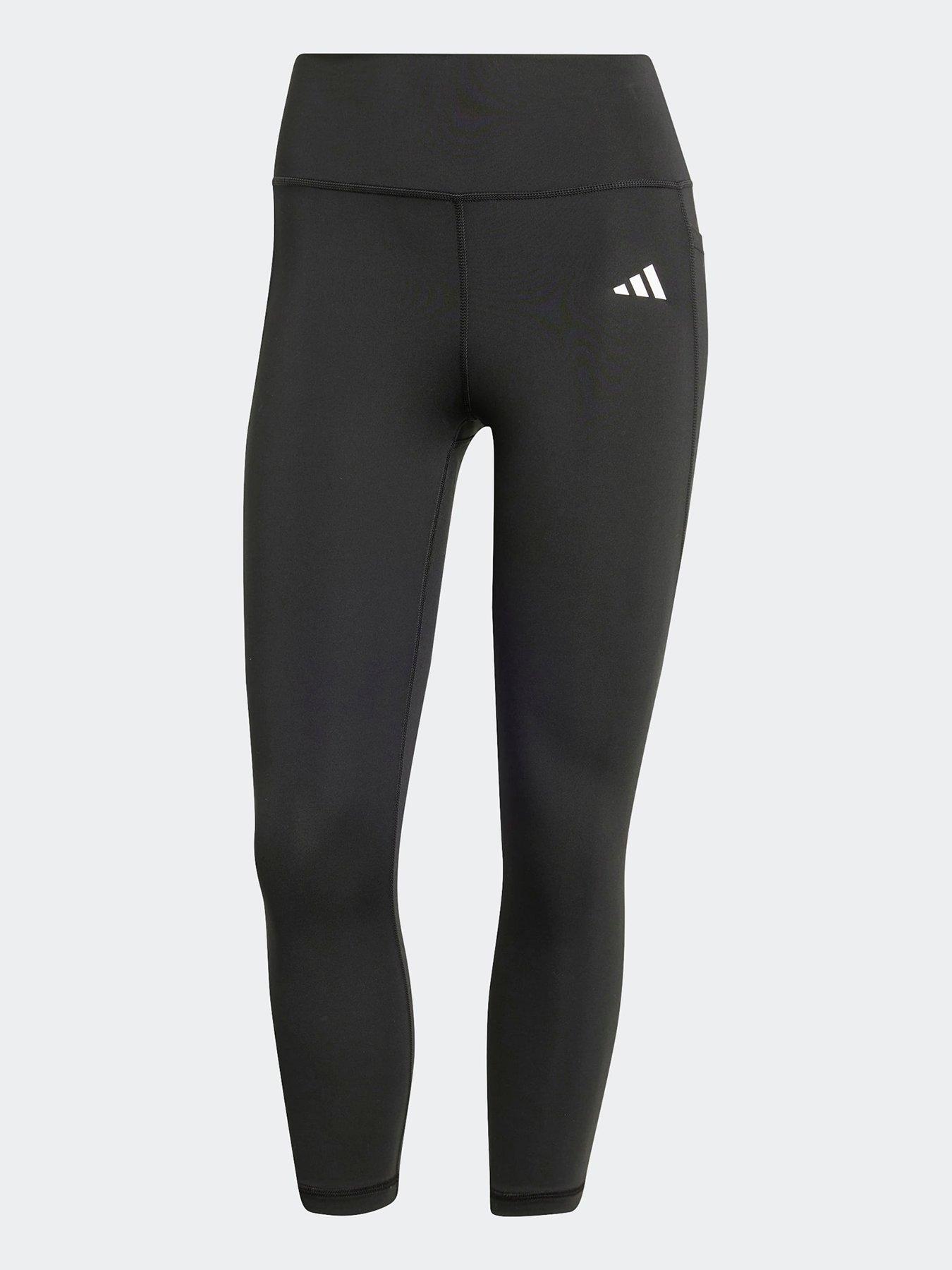 Image 6 of 6 of adidas Womens Training Workout Essentials 3/4 Tights - Black