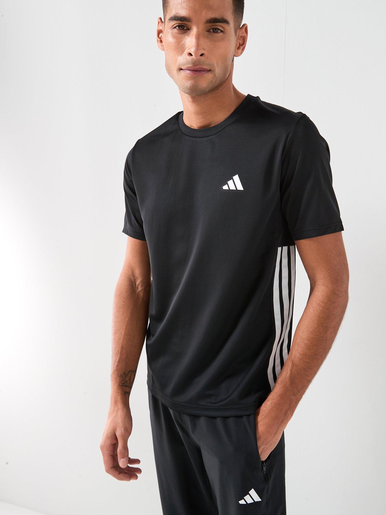 adidas-mens-training-workout-essentials-base-3-stripe-t-shirt-black