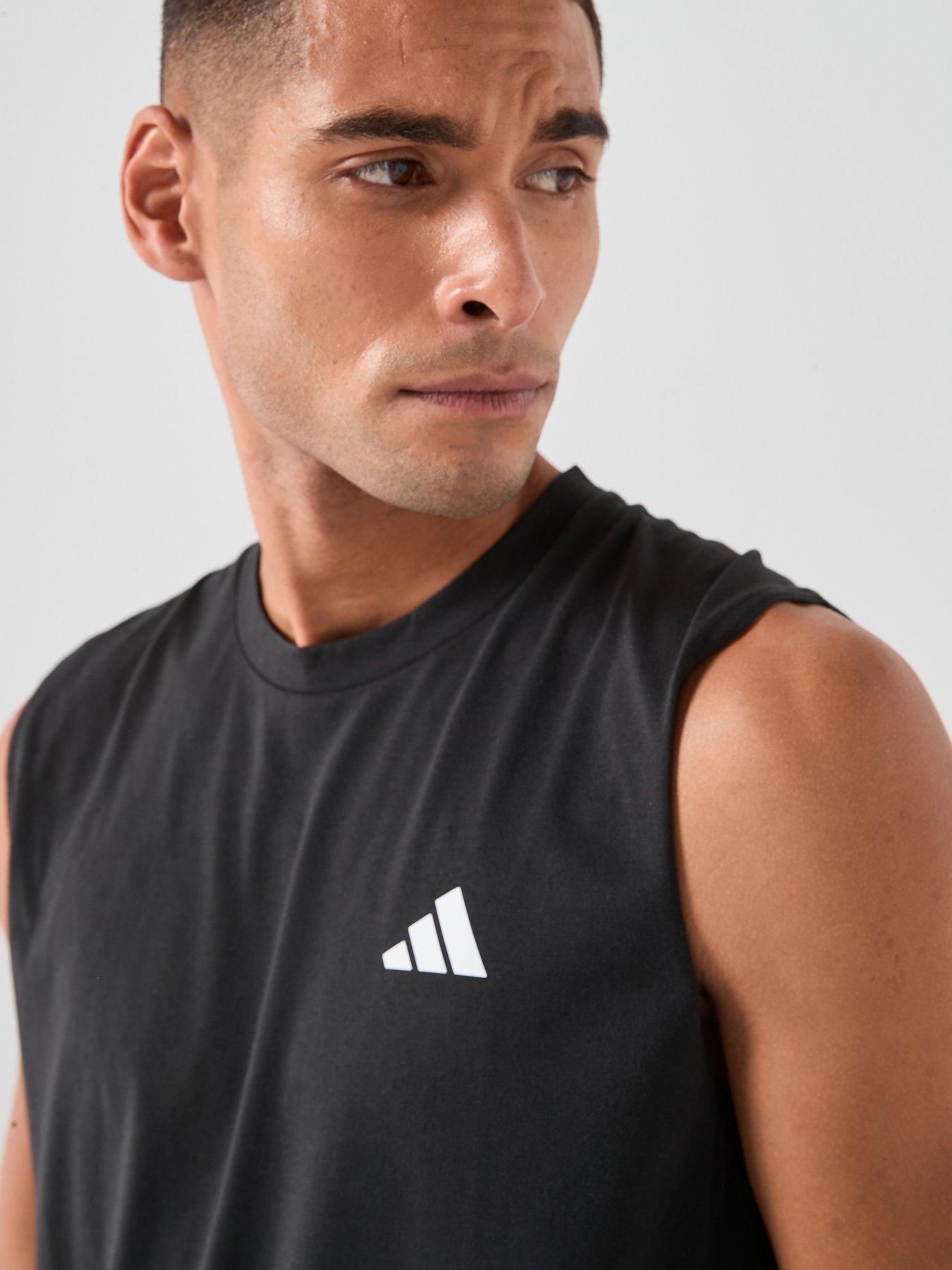 image of adidas-mens-training-workout-essentials-tank-black