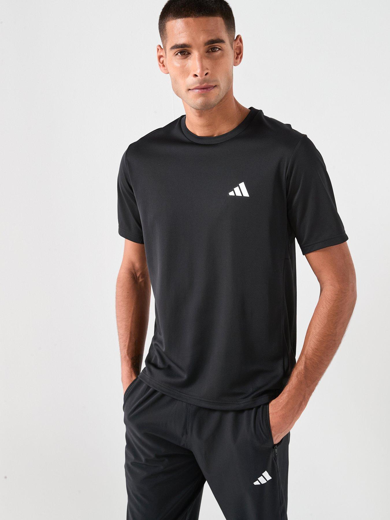 adidas Mens Training Workout Essentials T-Shirt - Black