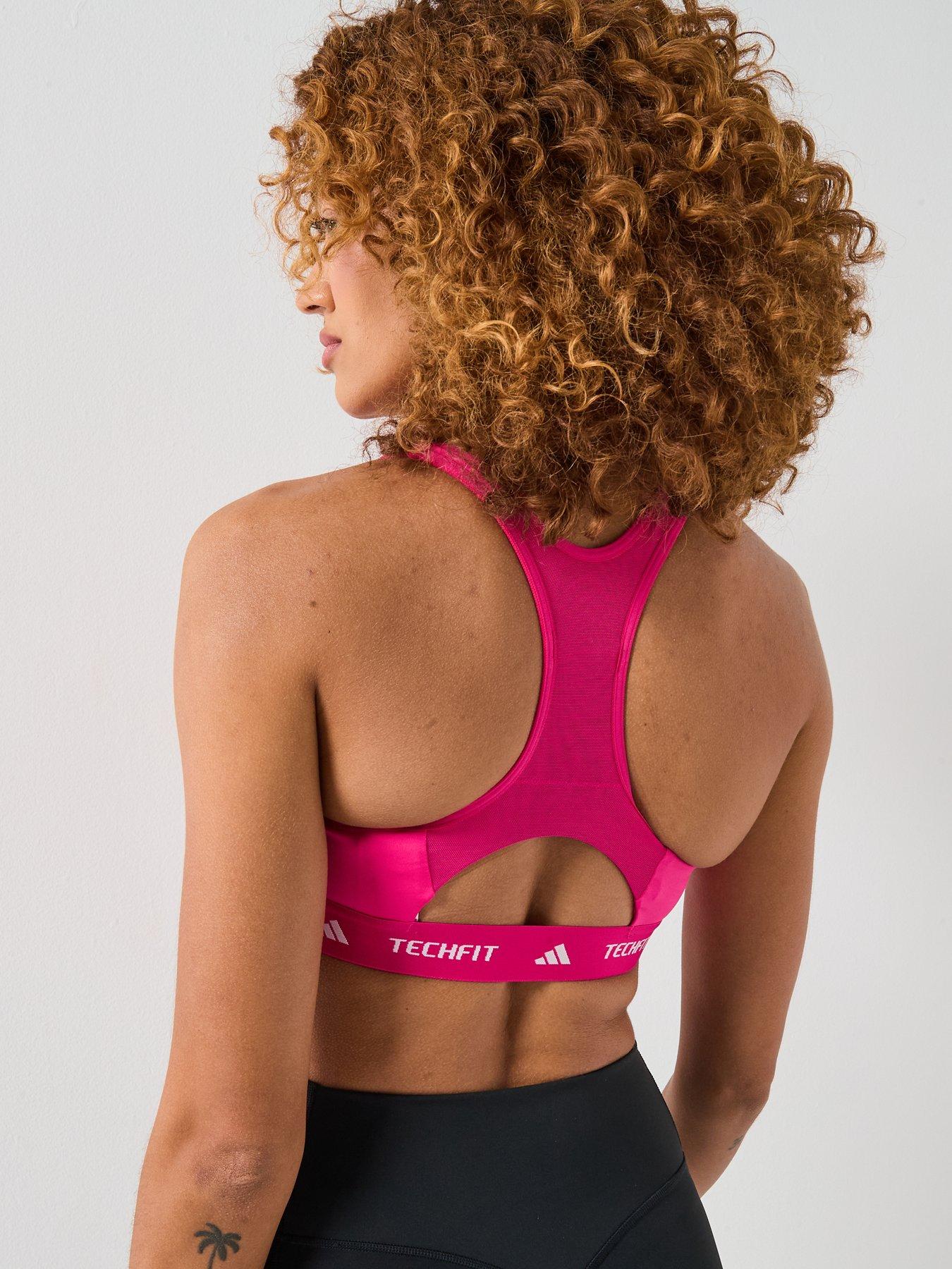  image of adidas-womens-training-techfit-medium-support-bra-pink