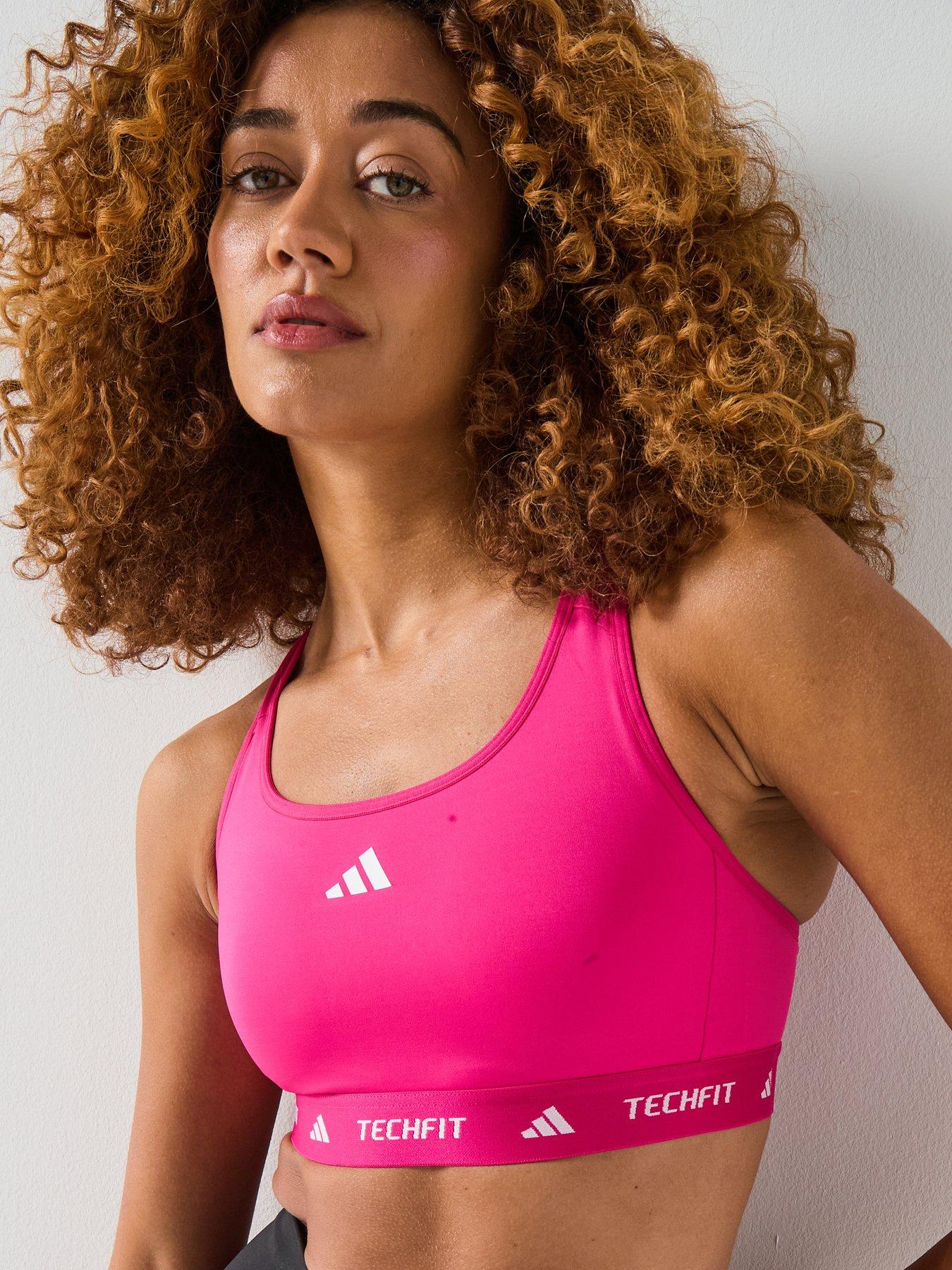  image of adidas-womens-training-techfit-medium-support-bra-pink