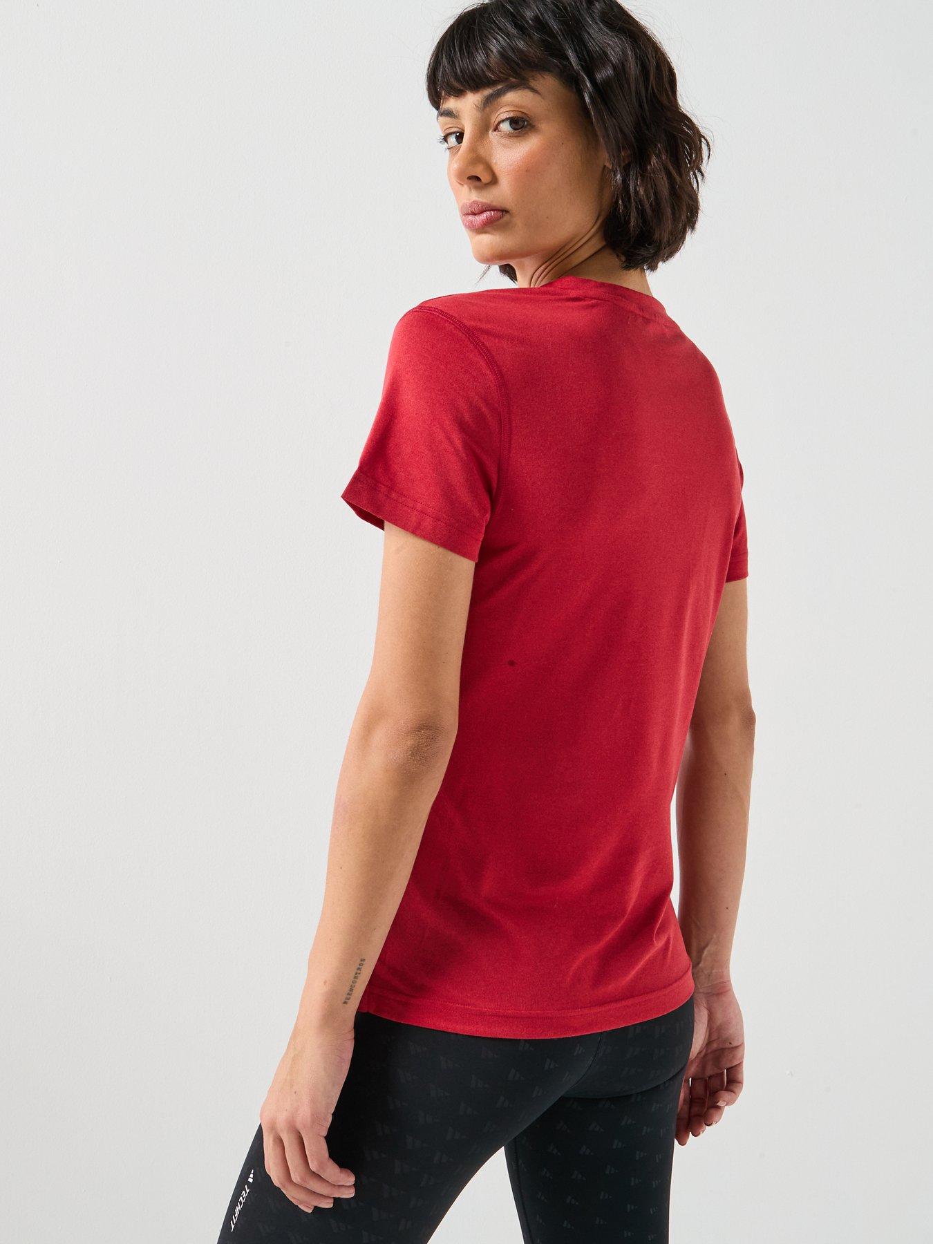  image of adidas-womens-training-workout-essentials-t-shirt-red