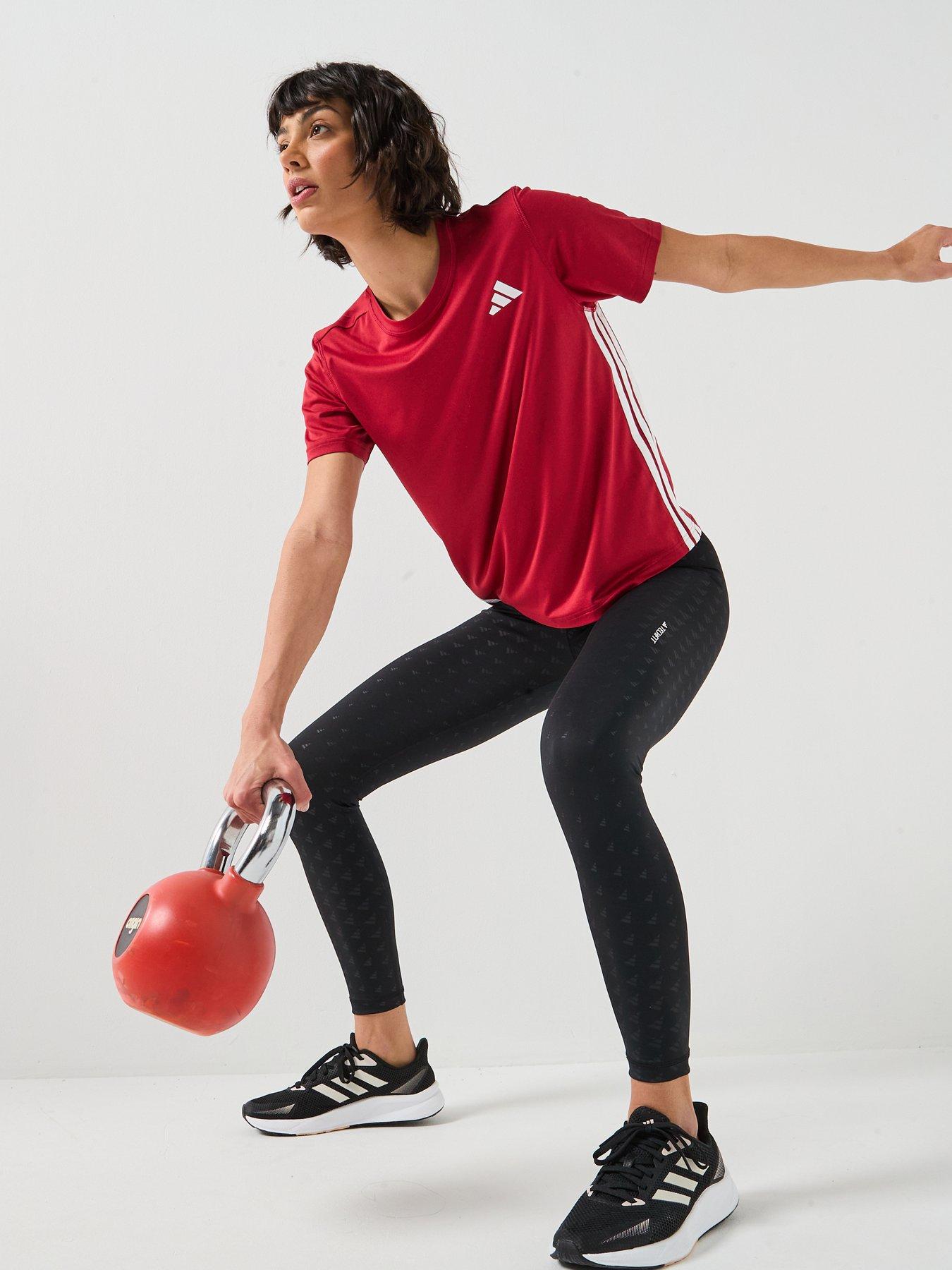  image of adidas-womens-training-workout-essentials-t-shirt-red