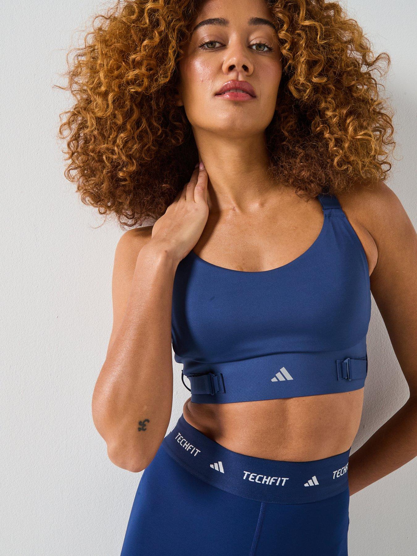 Image 6 of 6 of adidas Womens Running High Support Bra - Blue