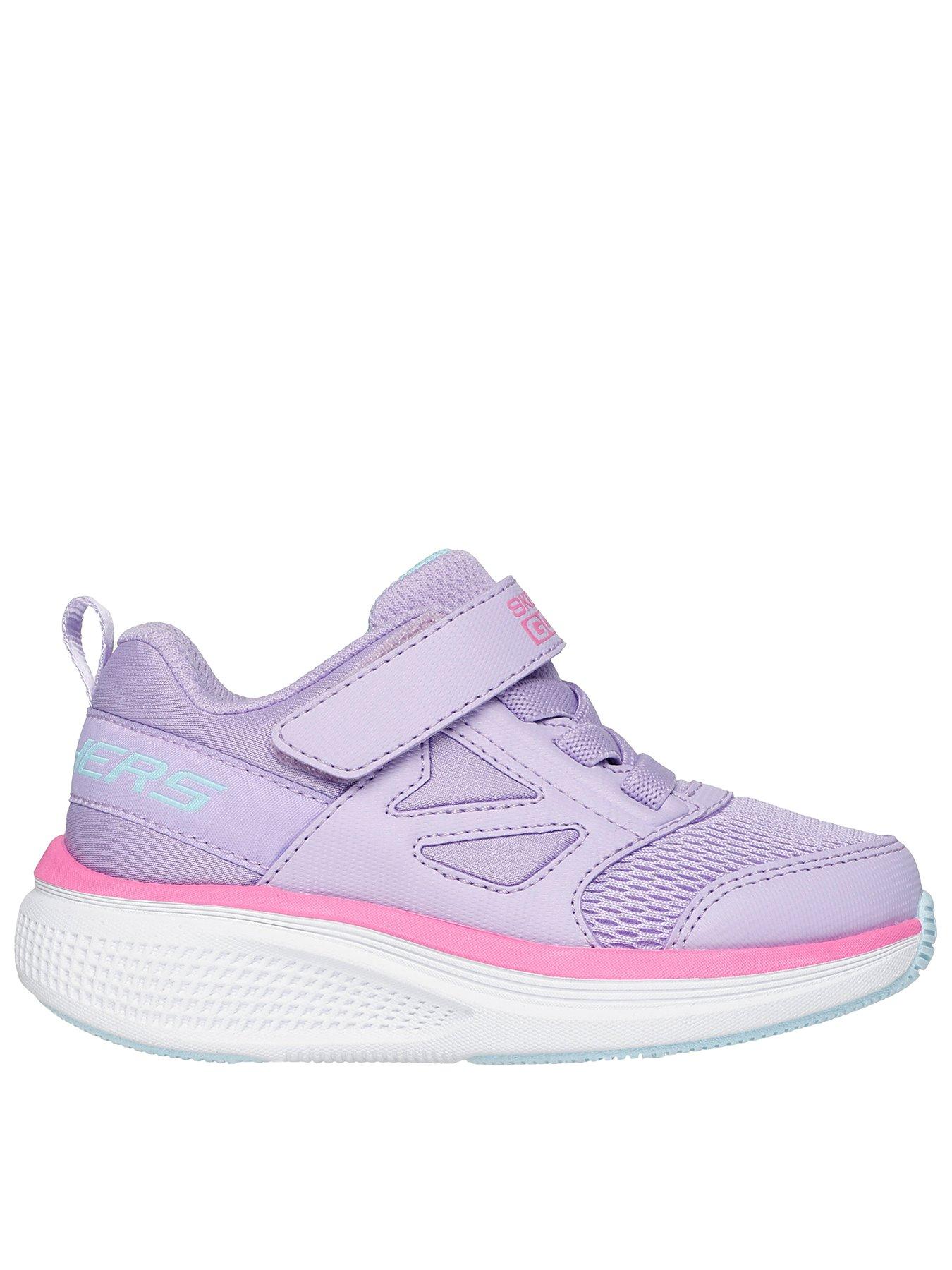 Skechers Kids Gore And Strap Mesh Sneaker W/rubber Bottom