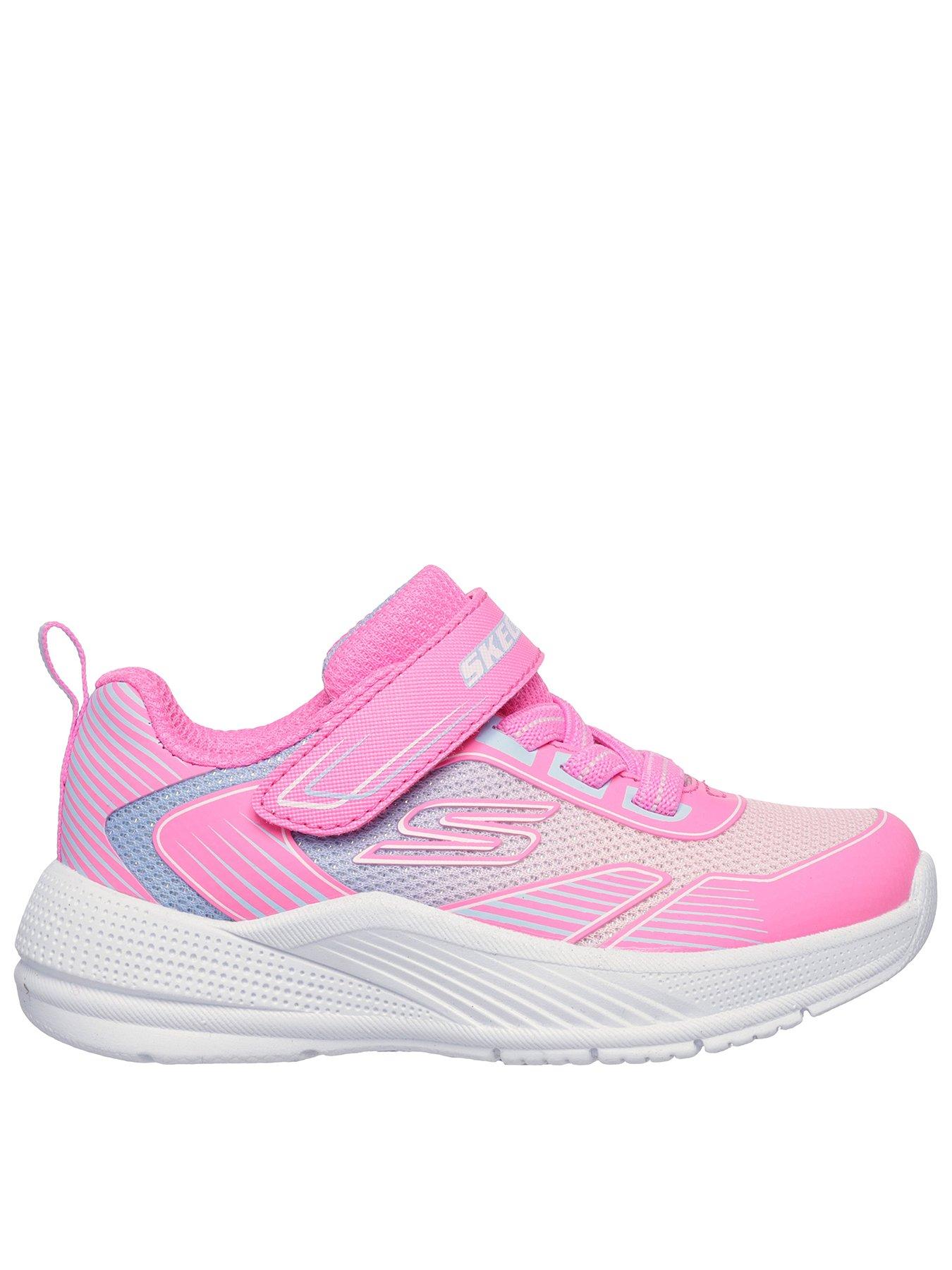 Skechers Toddler Microspec Advance Oasis Point Trainer - Hot Pink