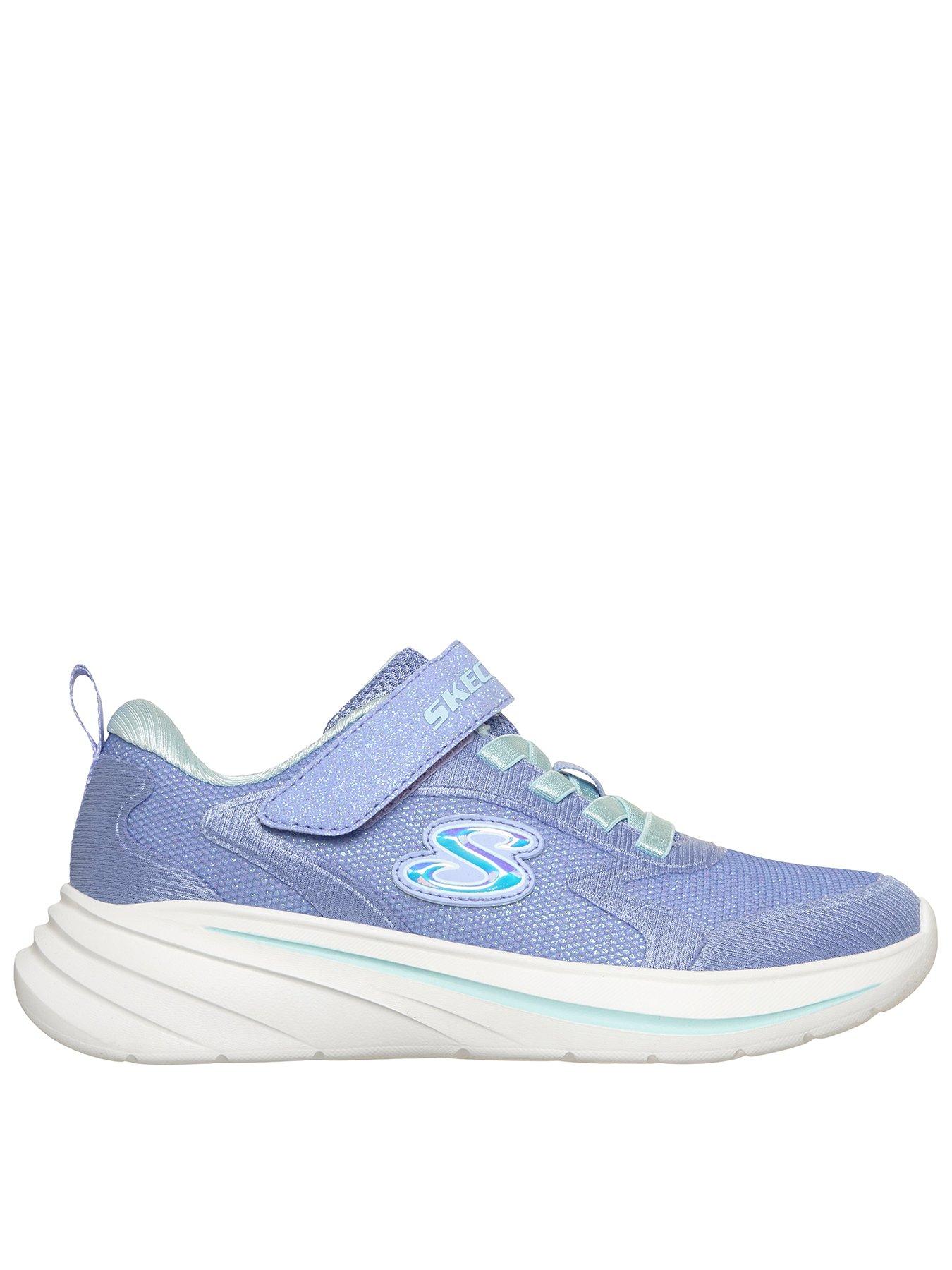 Image 1 of 6 of Skechers Wave 92 Sparkle Mesh Trainer - Periwinkle