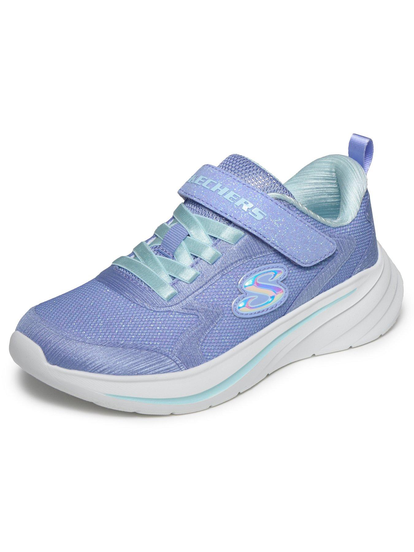 Image 6 of 6 of Skechers Wave 92 Sparkle Mesh Trainer - Periwinkle