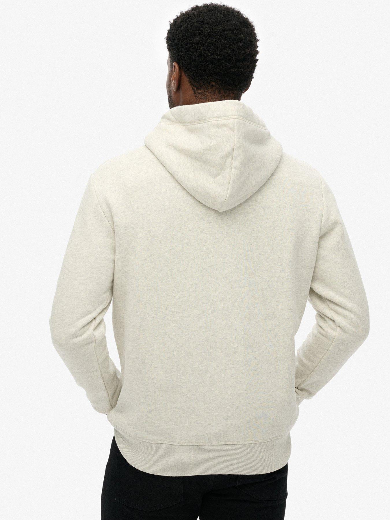  image of superdry-essential-logo-classic-hoodie-grey