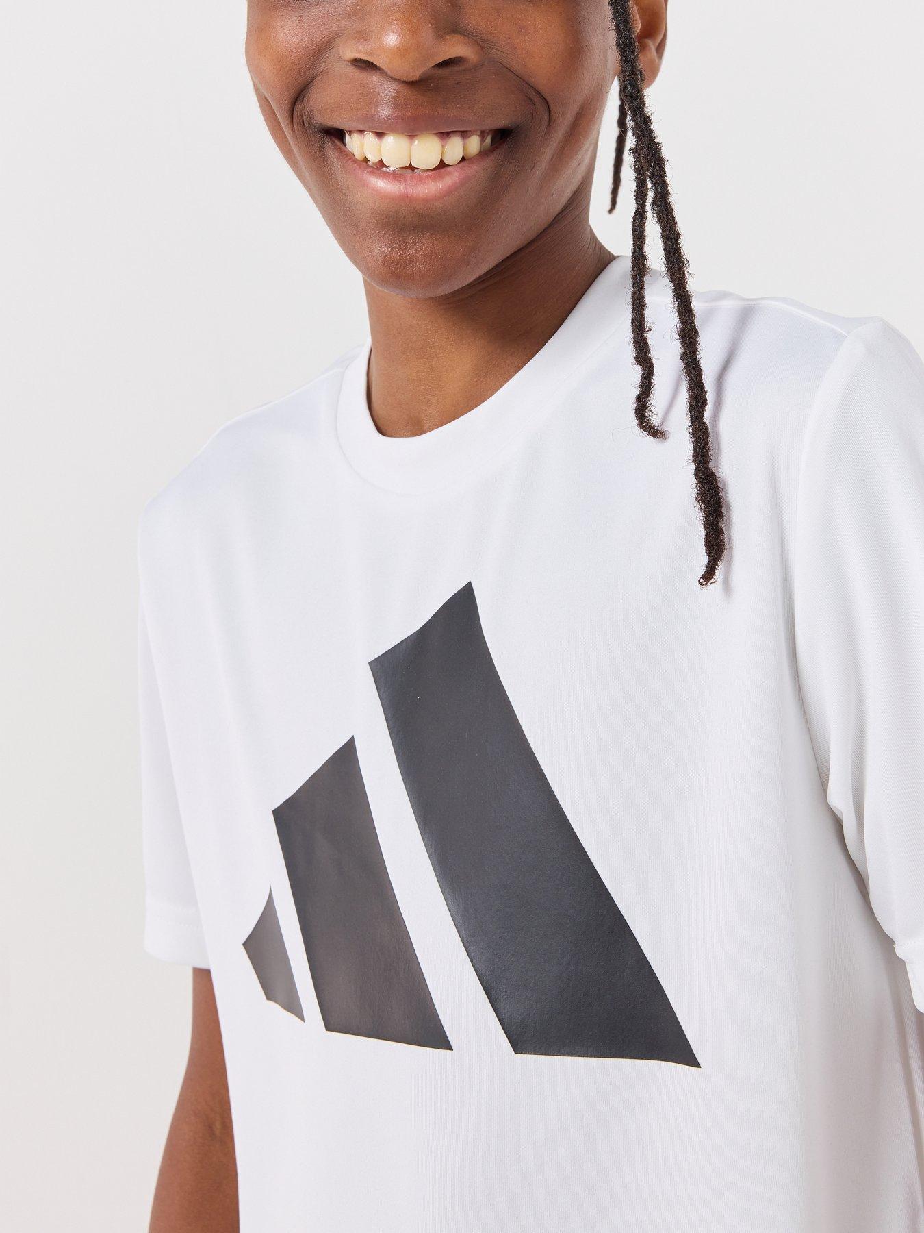 Image 4 of 6 of adidas Junior Unisex Train Essentials T-Shirt - White