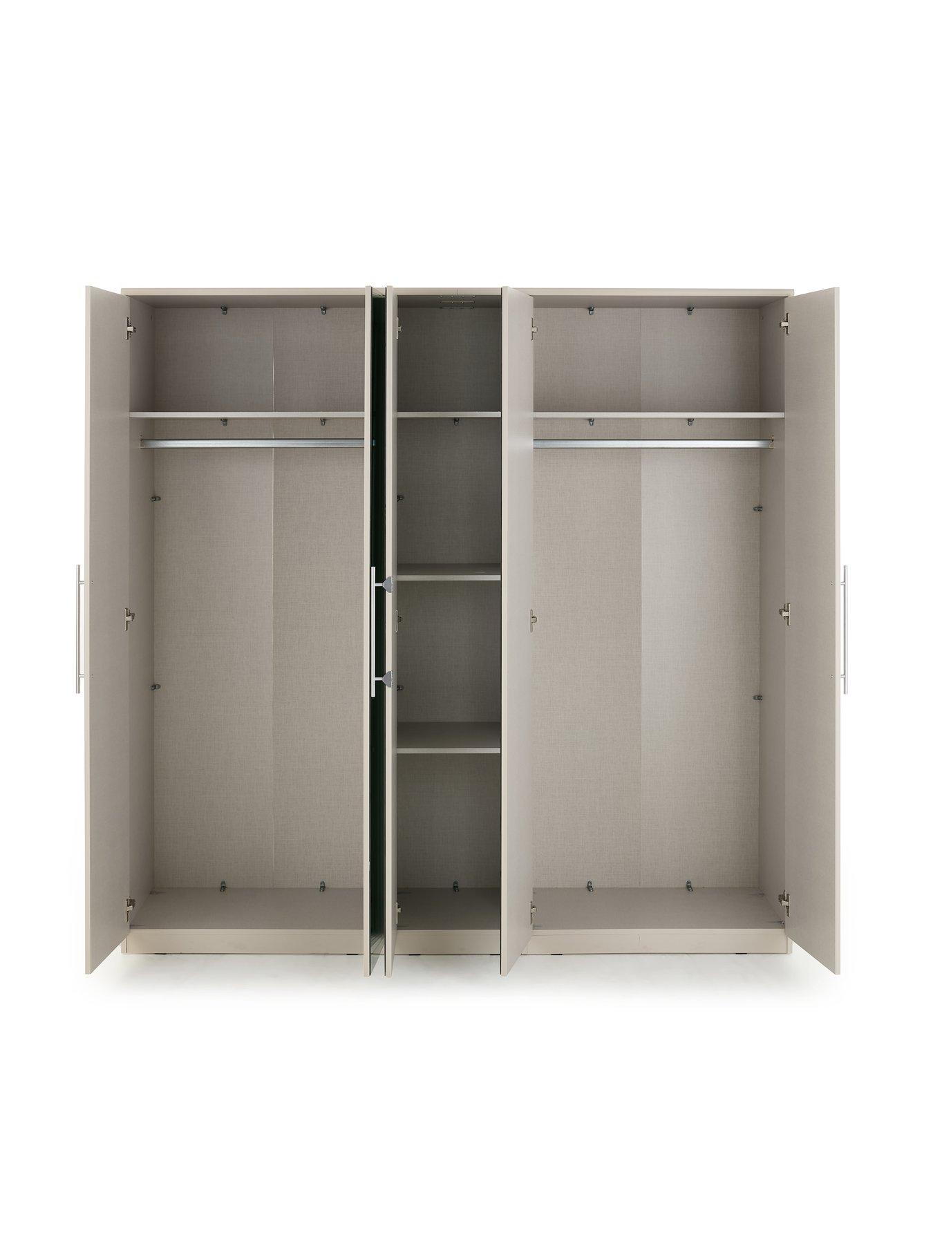 Image 4 of 7 of Very Home Prague 5 Door Wardrobe With Mirror