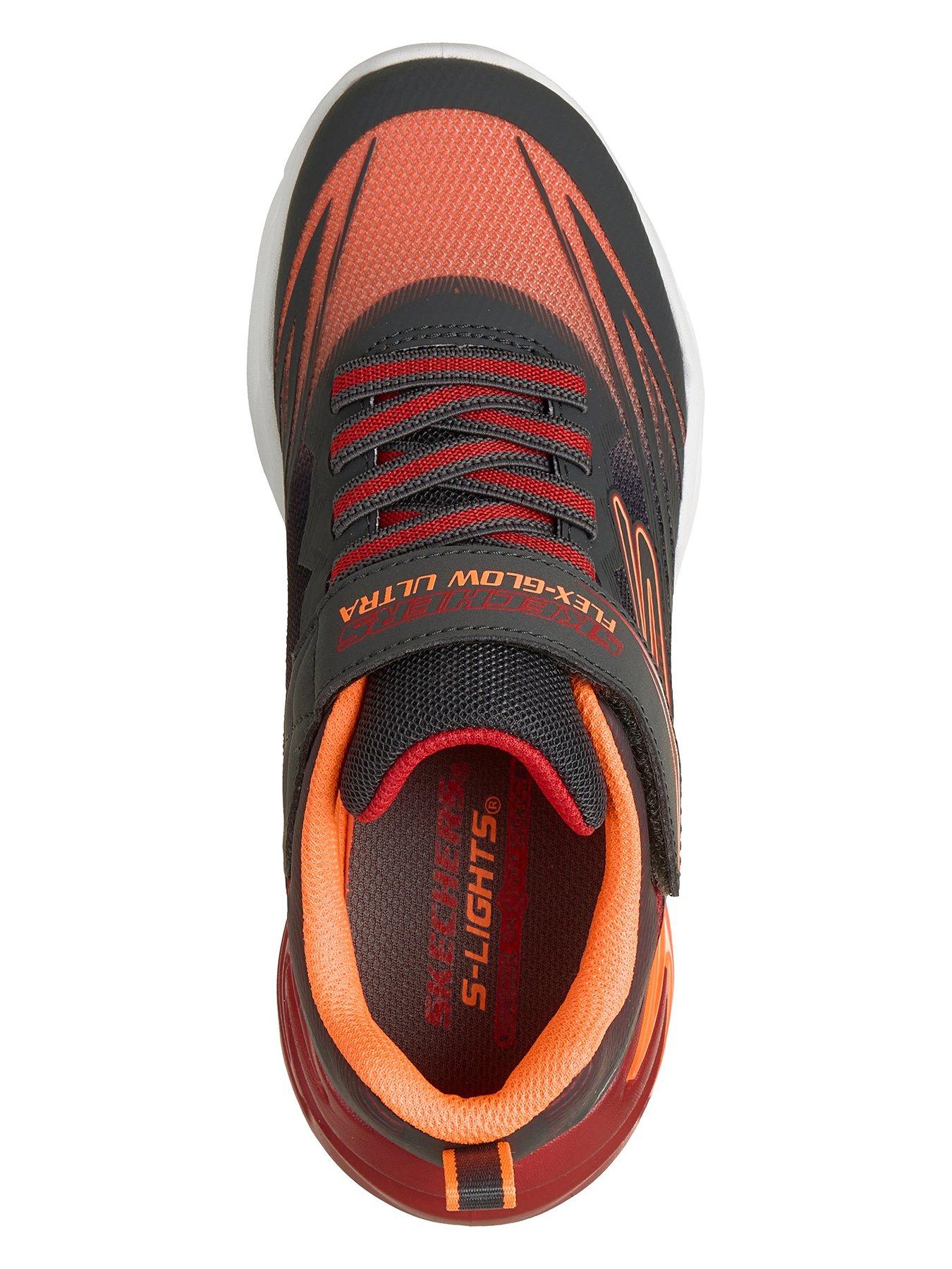 Image 3 of 5 of Skechers Kids Lighted Gore &amp; Strap Sneaker W/ Midsole Techpiece