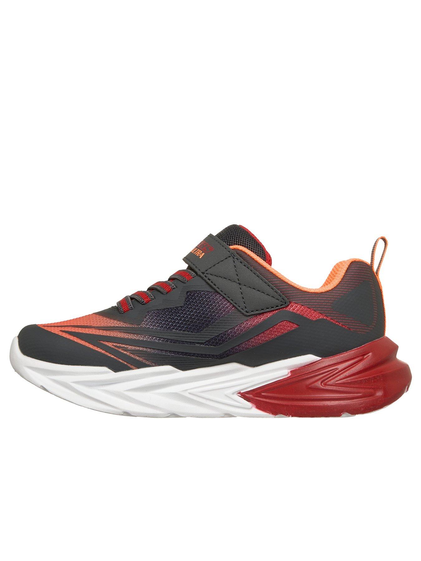 Image 5 of 5 of Skechers Kids Lighted Gore &amp; Strap Sneaker W/ Midsole Techpiece