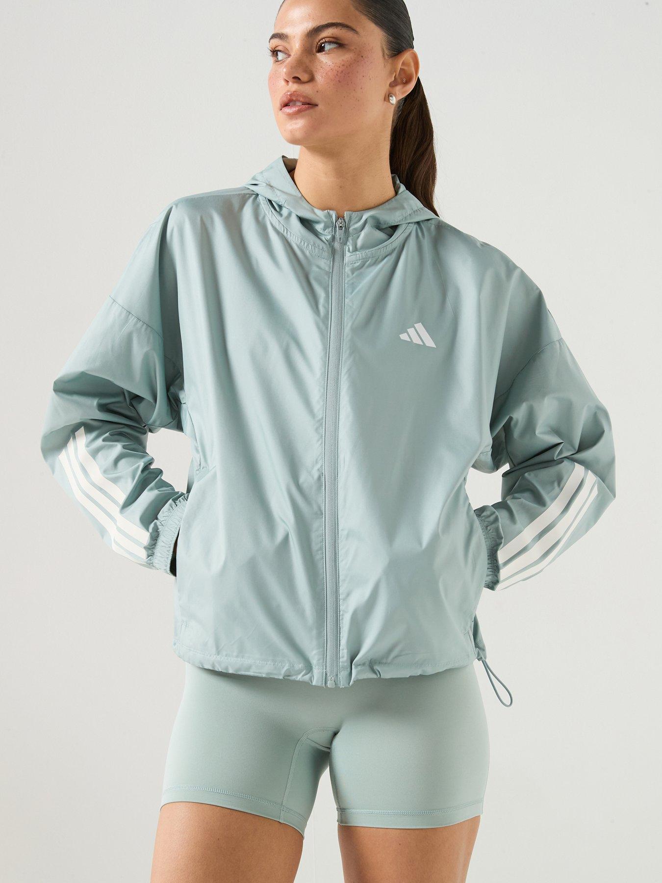 Image 1 of 6 of adidas Womens Training Hyperglam Windbreaker - Wonder Sage