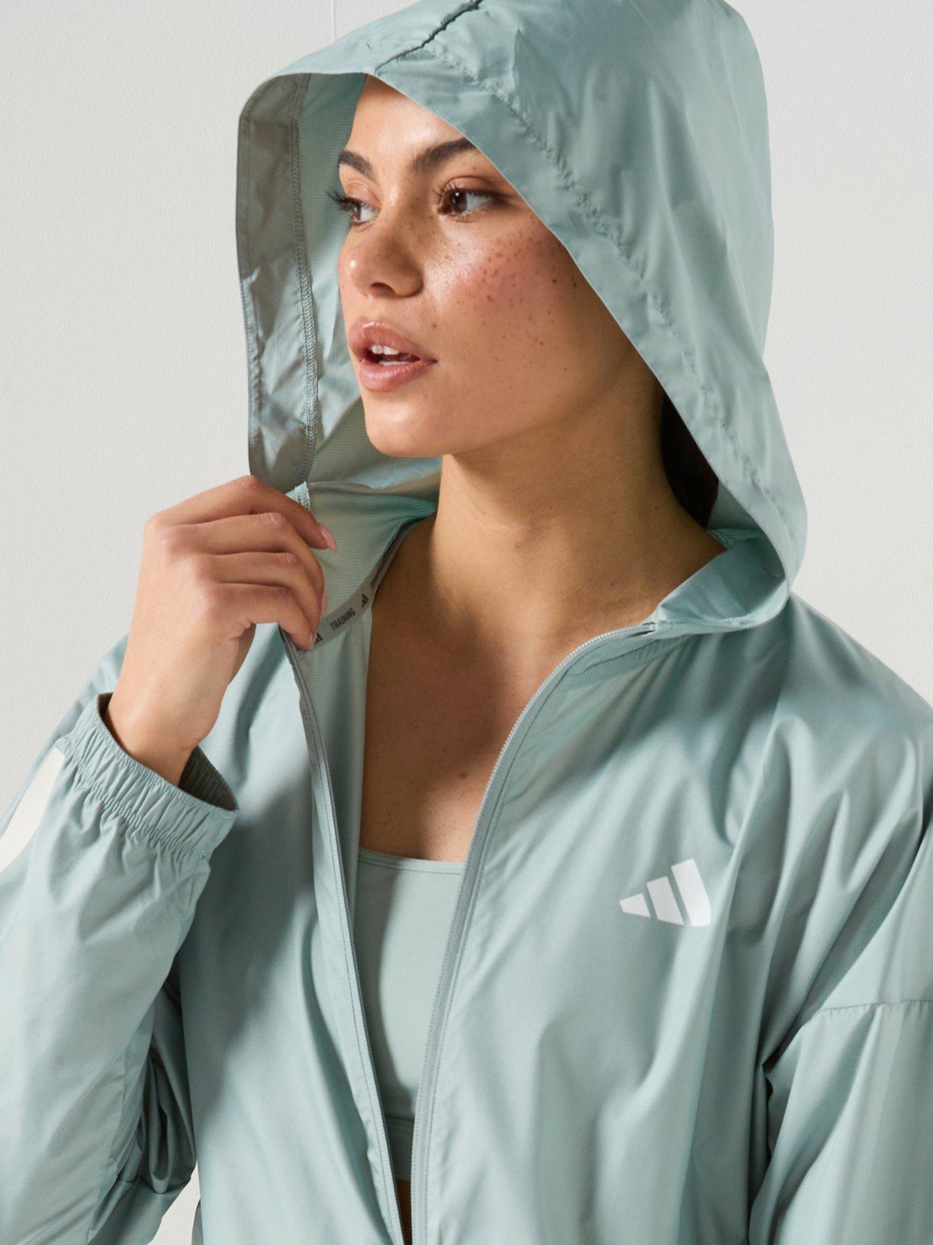 Image 5 of 6 of adidas Womens Training Hyperglam Windbreaker - Wonder Sage