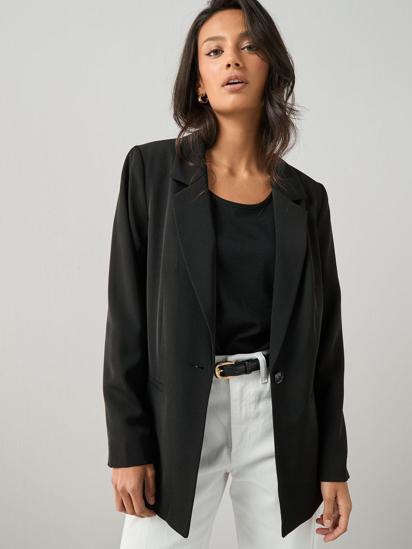 The Very Collection Relaxed Blazer - Black