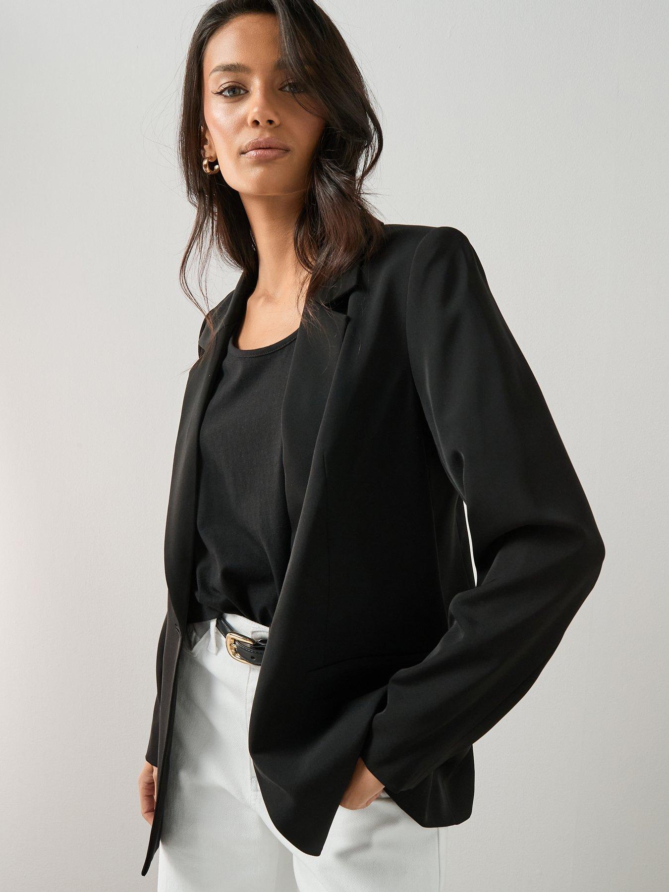  image of the-very-collection-relaxed-blazer-black