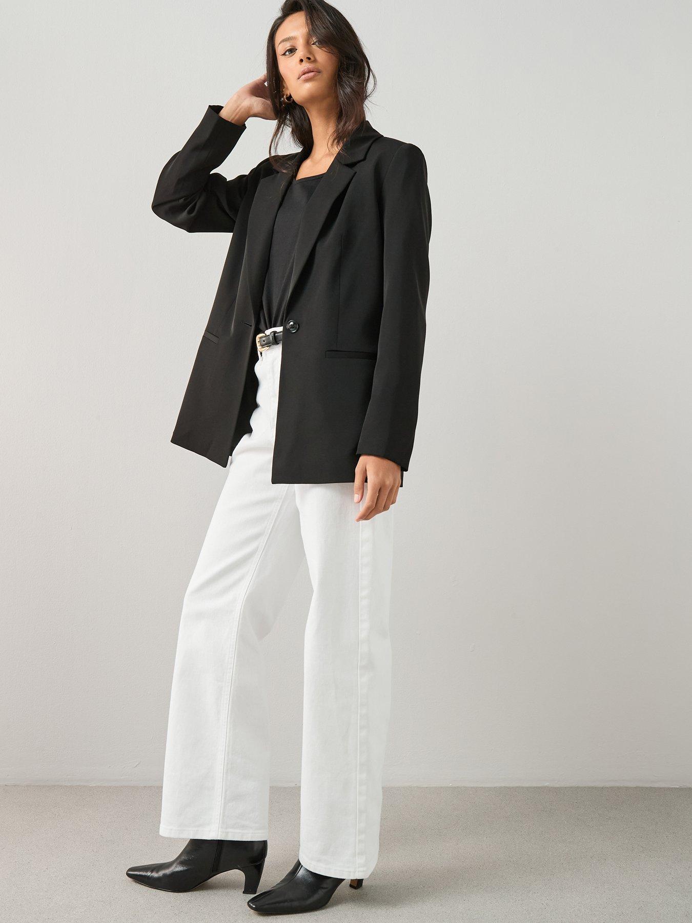  image of the-very-collection-relaxed-blazer-black