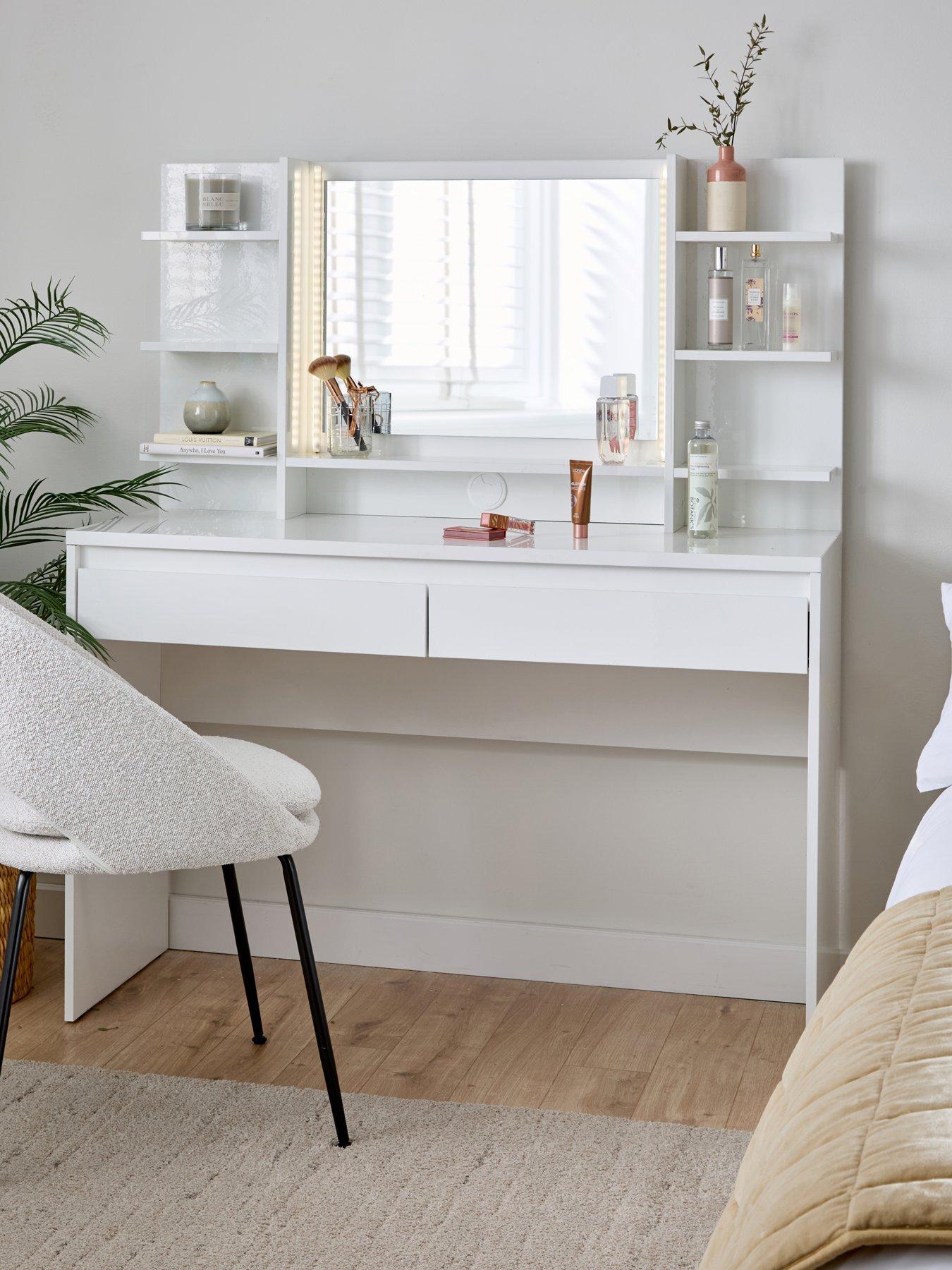 Image 1 of 7 of Very Home Layton Gloss Lit Dressing Table