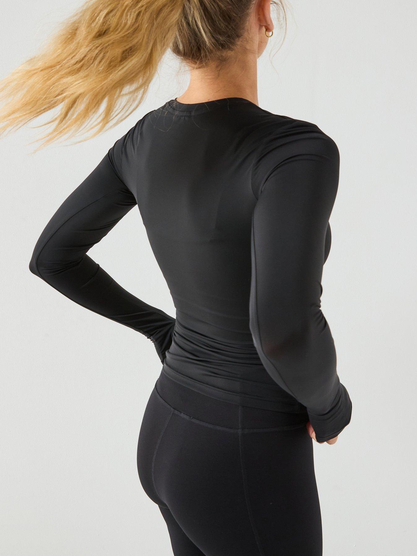  image of adidas-power-essentials-workout-contour-long-sleeve-top-black