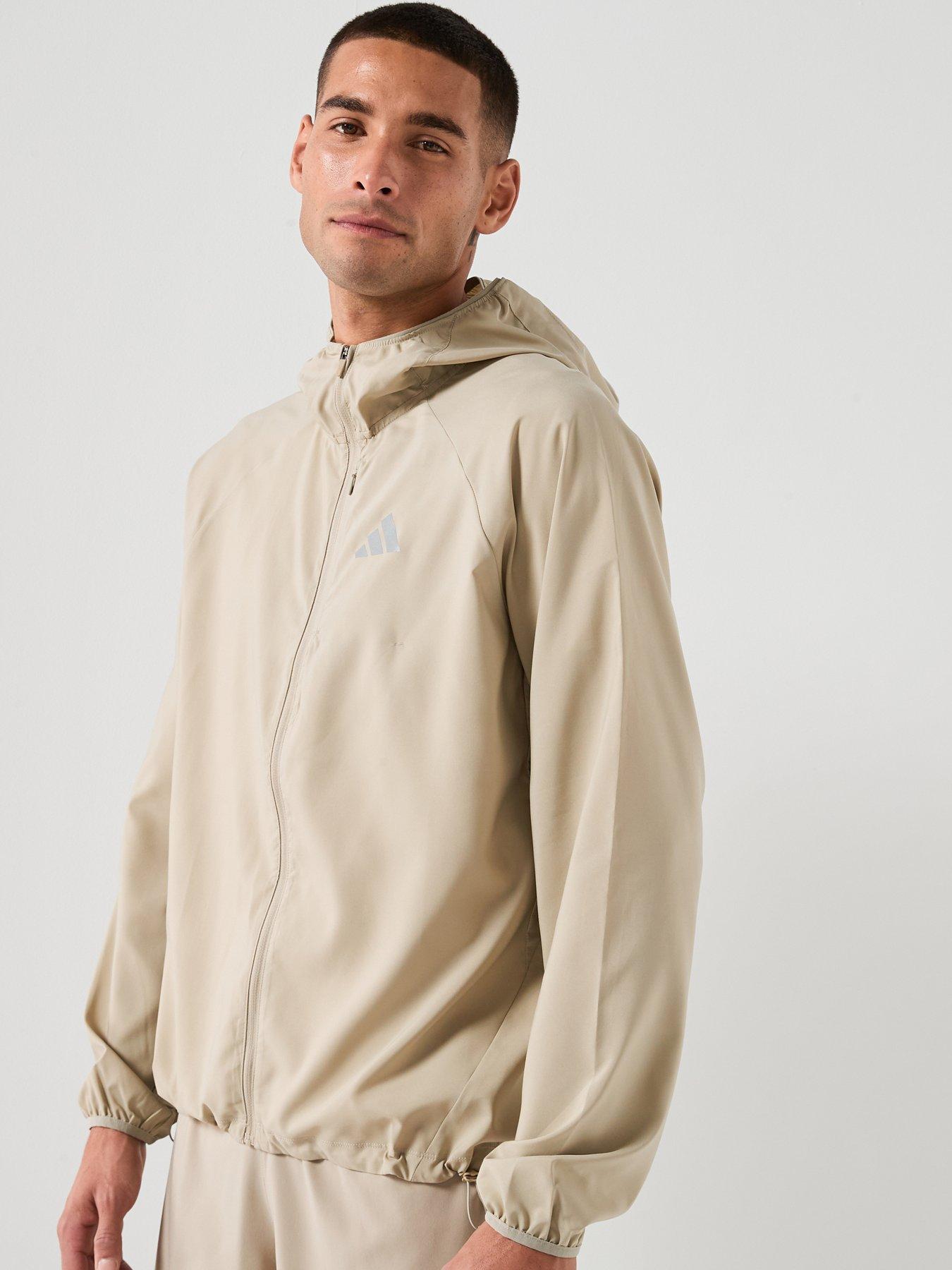 adidas Mens Running Adi365 Essentials Jacket - Brown