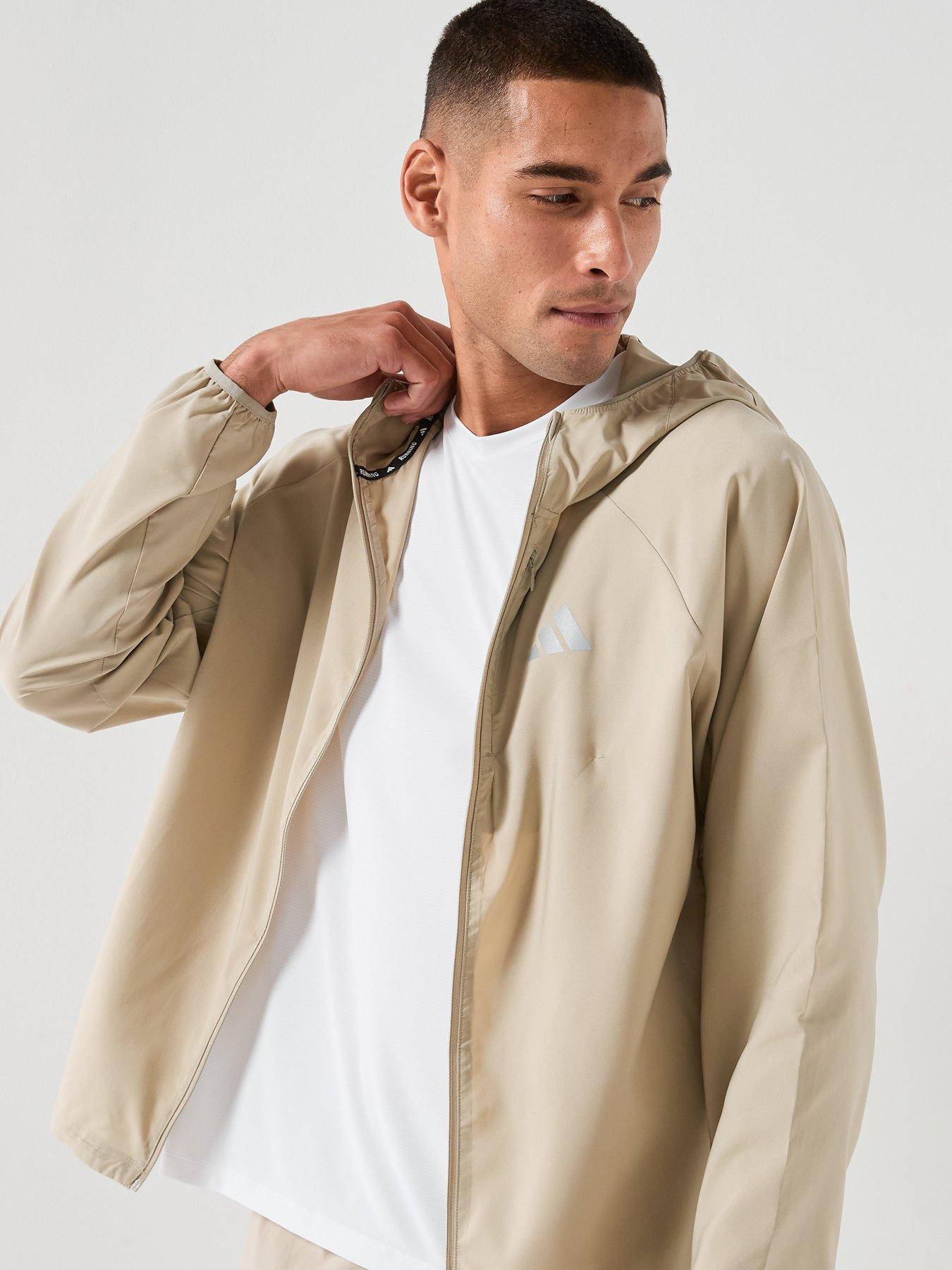  image of adidas-mens-running-adi365-essentials-jacket-brown