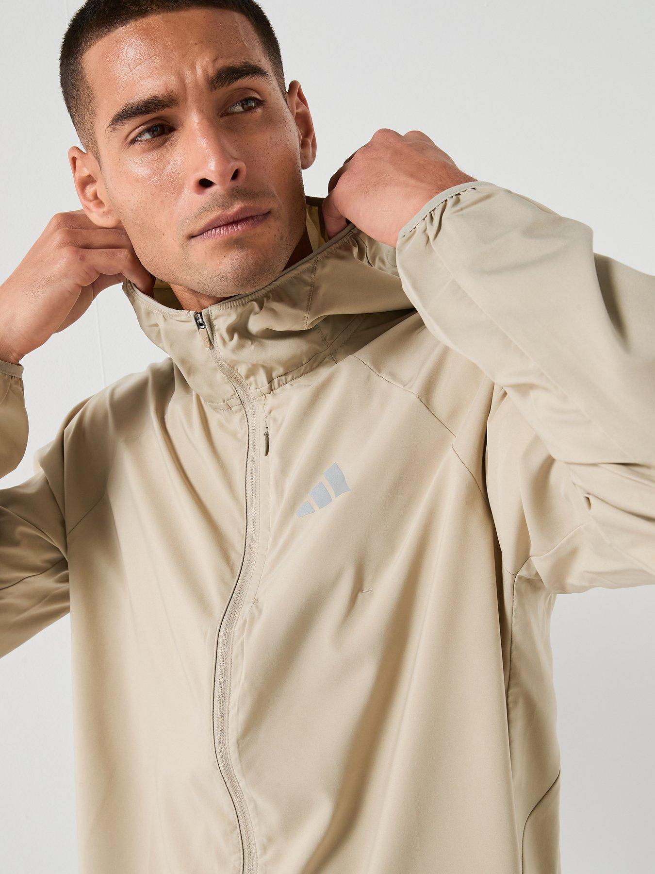  image of adidas-mens-running-adi365-essentials-jacket-brown