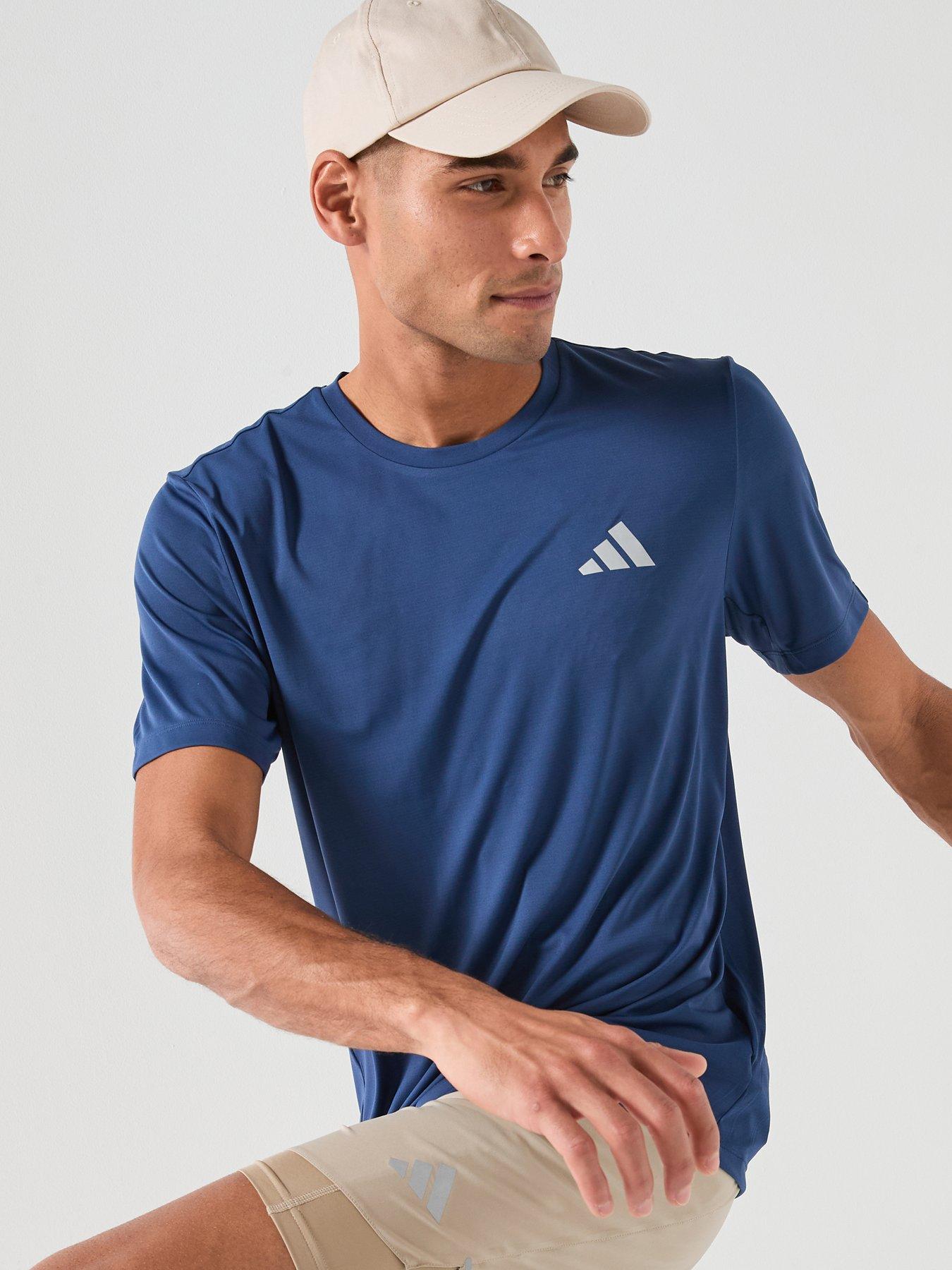 adidas Mens Running Adi365 Essentials T-Shirt - Indigo