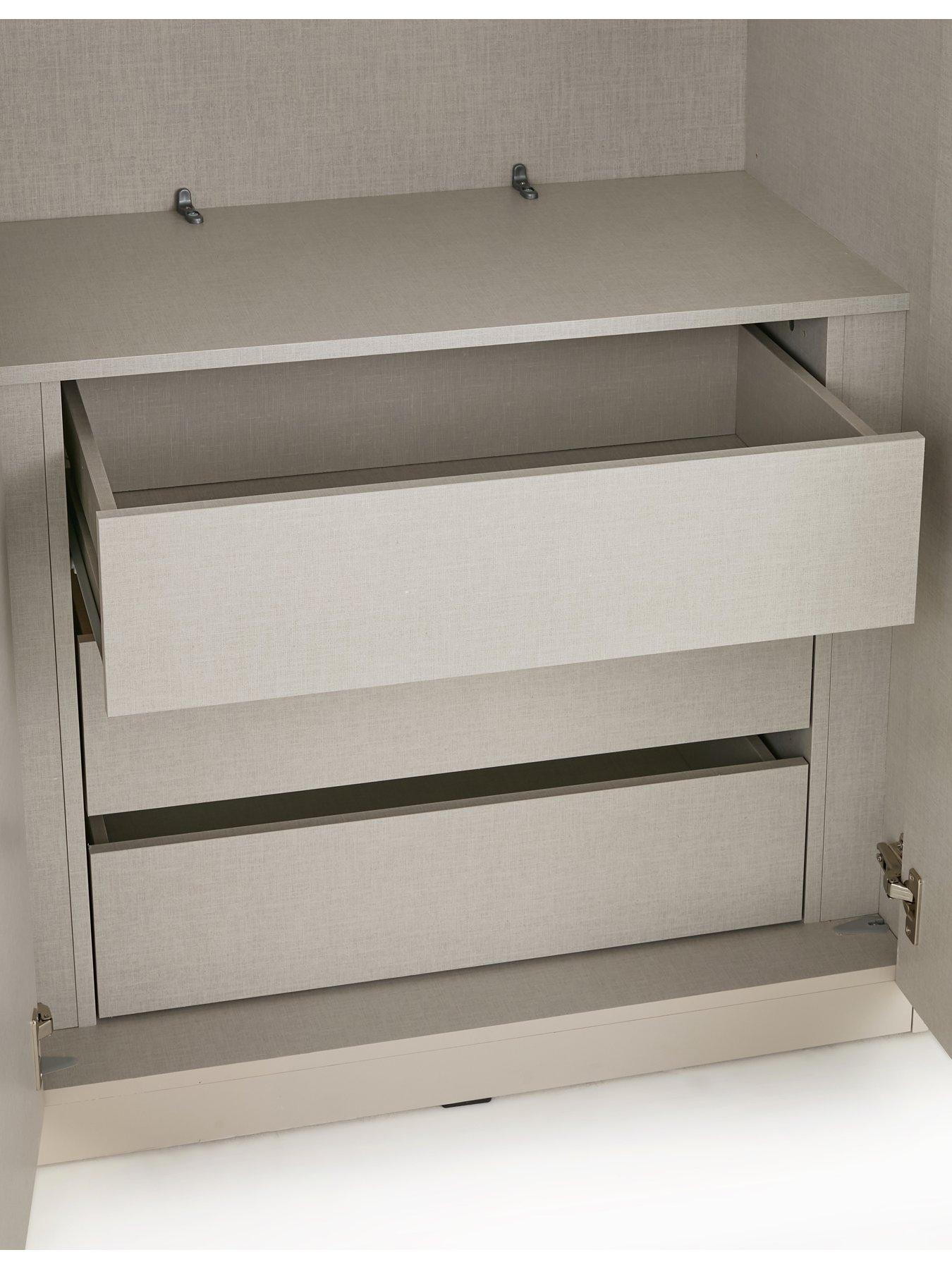 Image 5 of 7 of Very Home Prague 4 Door Wardrobe With Mirror