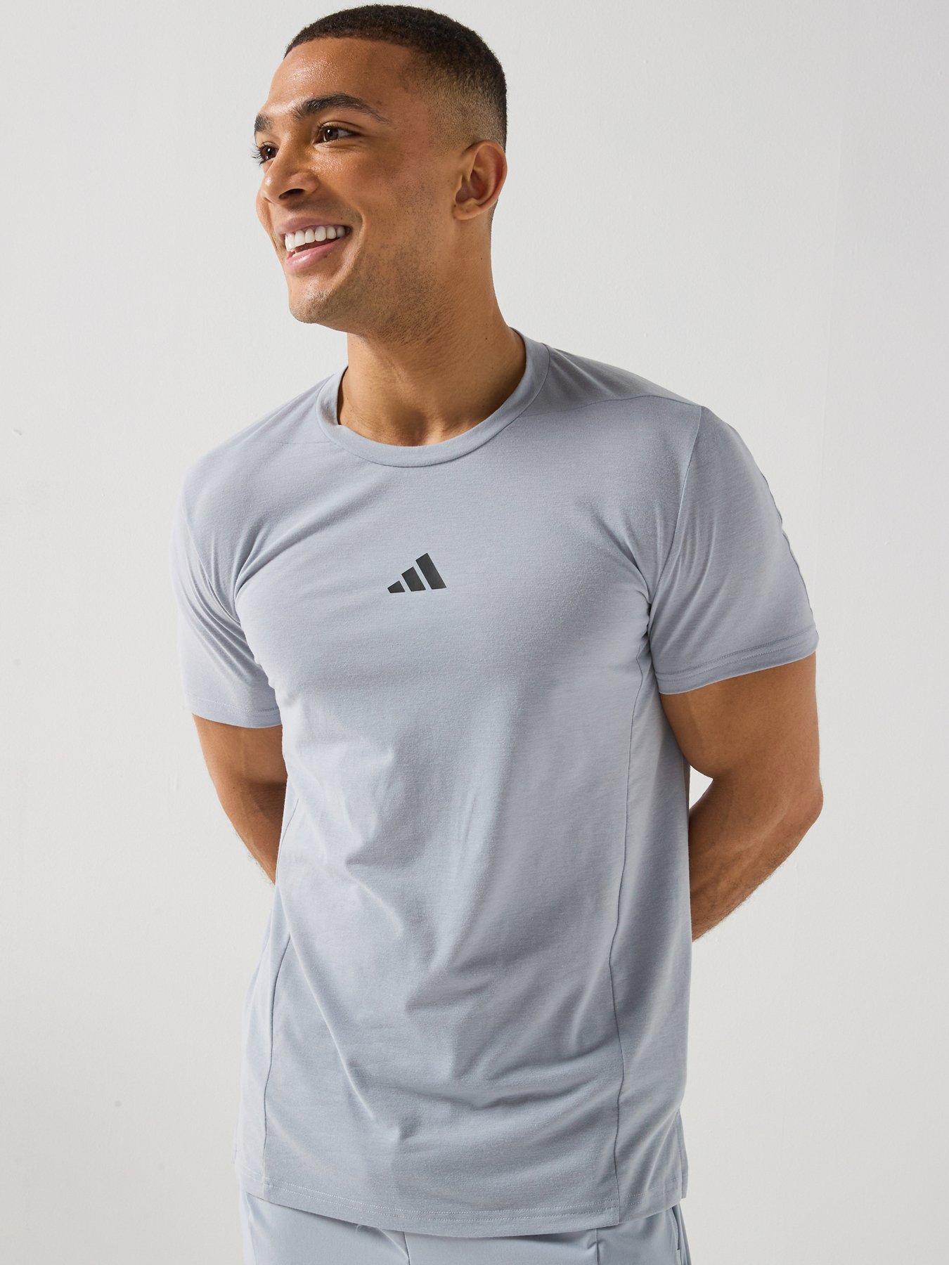 adidas Mens Training D4T T-Shirt - Grey