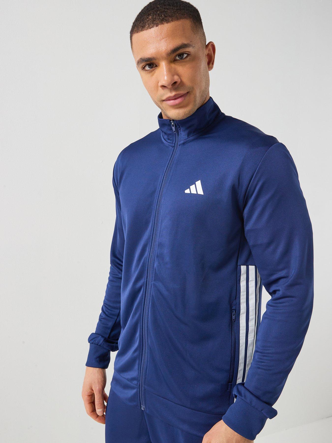 Image 1 of 6 of adidas Mens Training Workout Essentials Track Top - Blue
