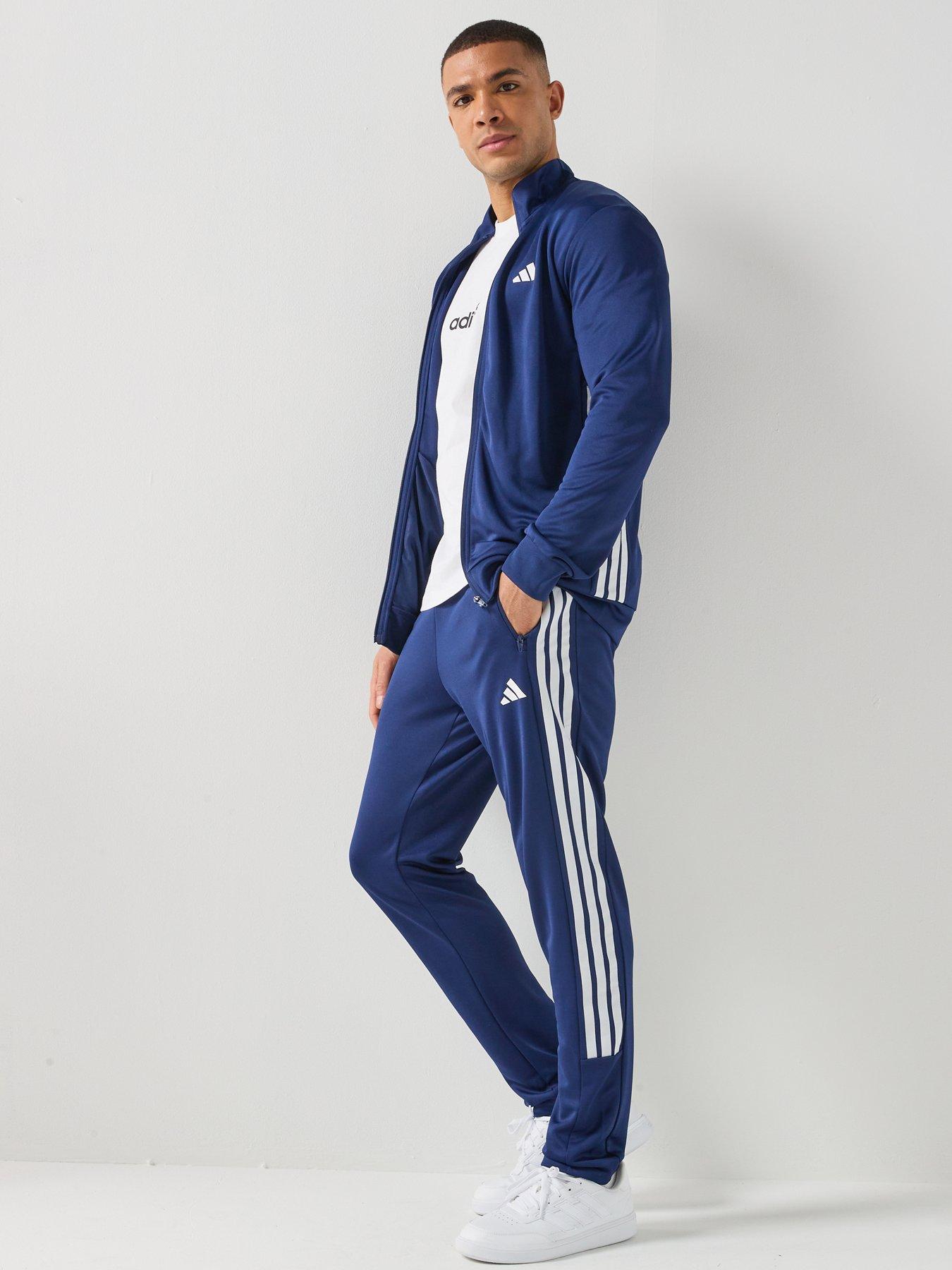 Image 3 of 6 of adidas Mens Training Workout Essentials Track Top - Blue