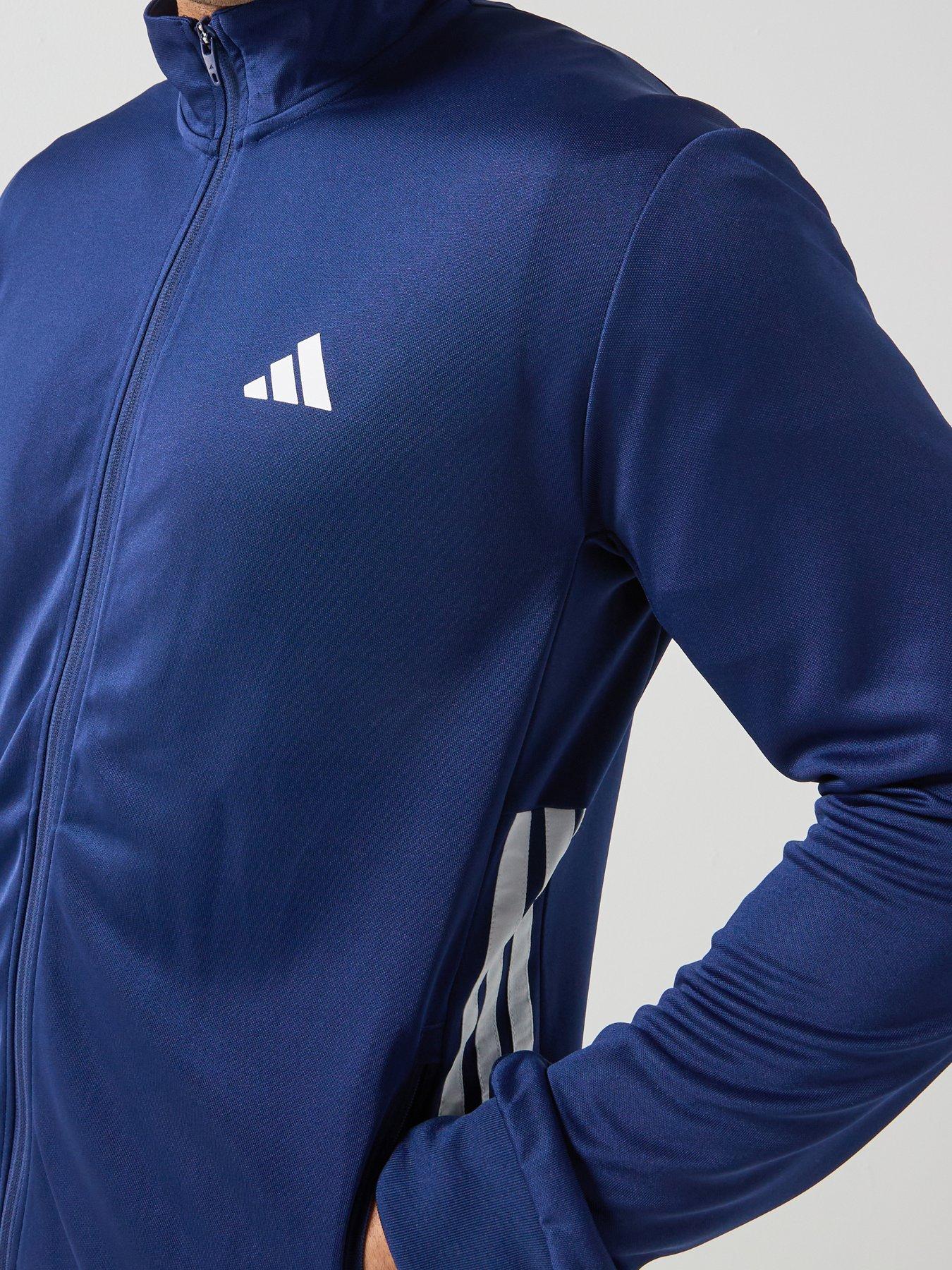 Image 5 of 6 of adidas Mens Training Workout Essentials Track Top - Blue