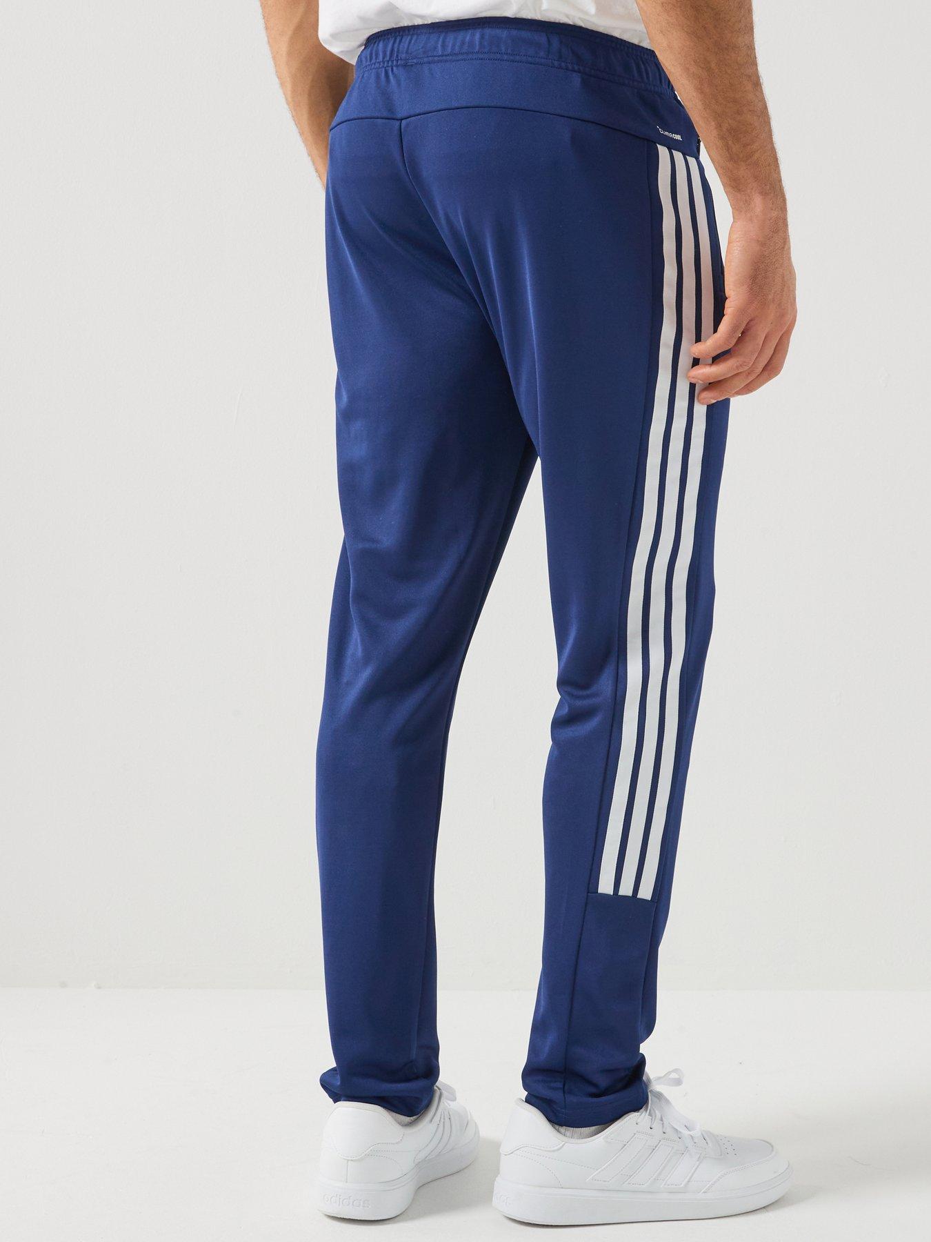 Image 2 of 6 of adidas Mens Training Workout Essentials 3-Stripe Pant - Blue