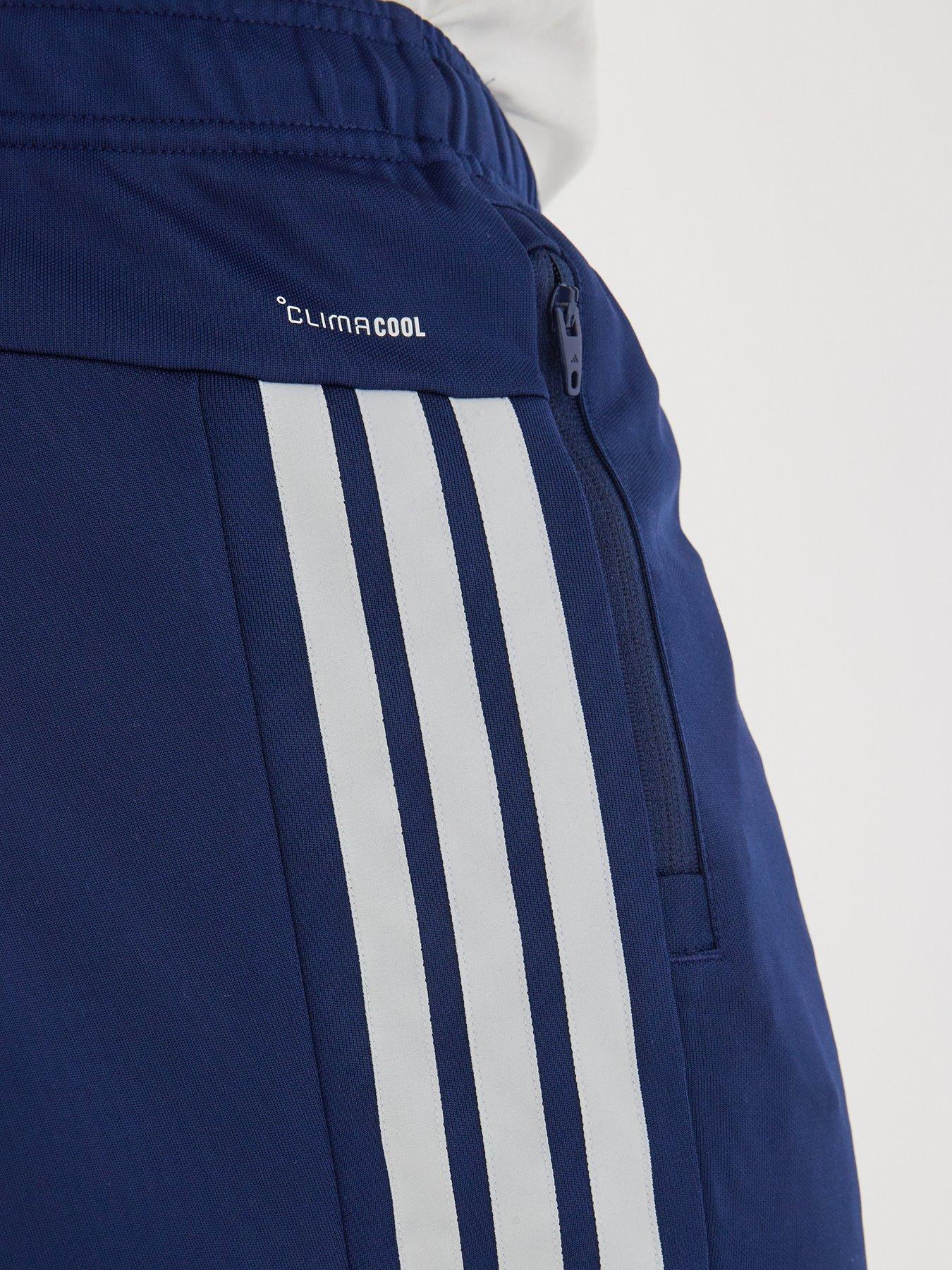 Image 4 of 6 of adidas Mens Training Workout Essentials 3-Stripe Pant - Blue
