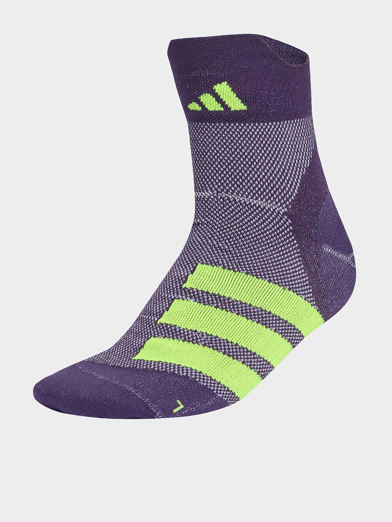 Image 1 of 4 of adidas Unisex Running Adizero Socks - Purple