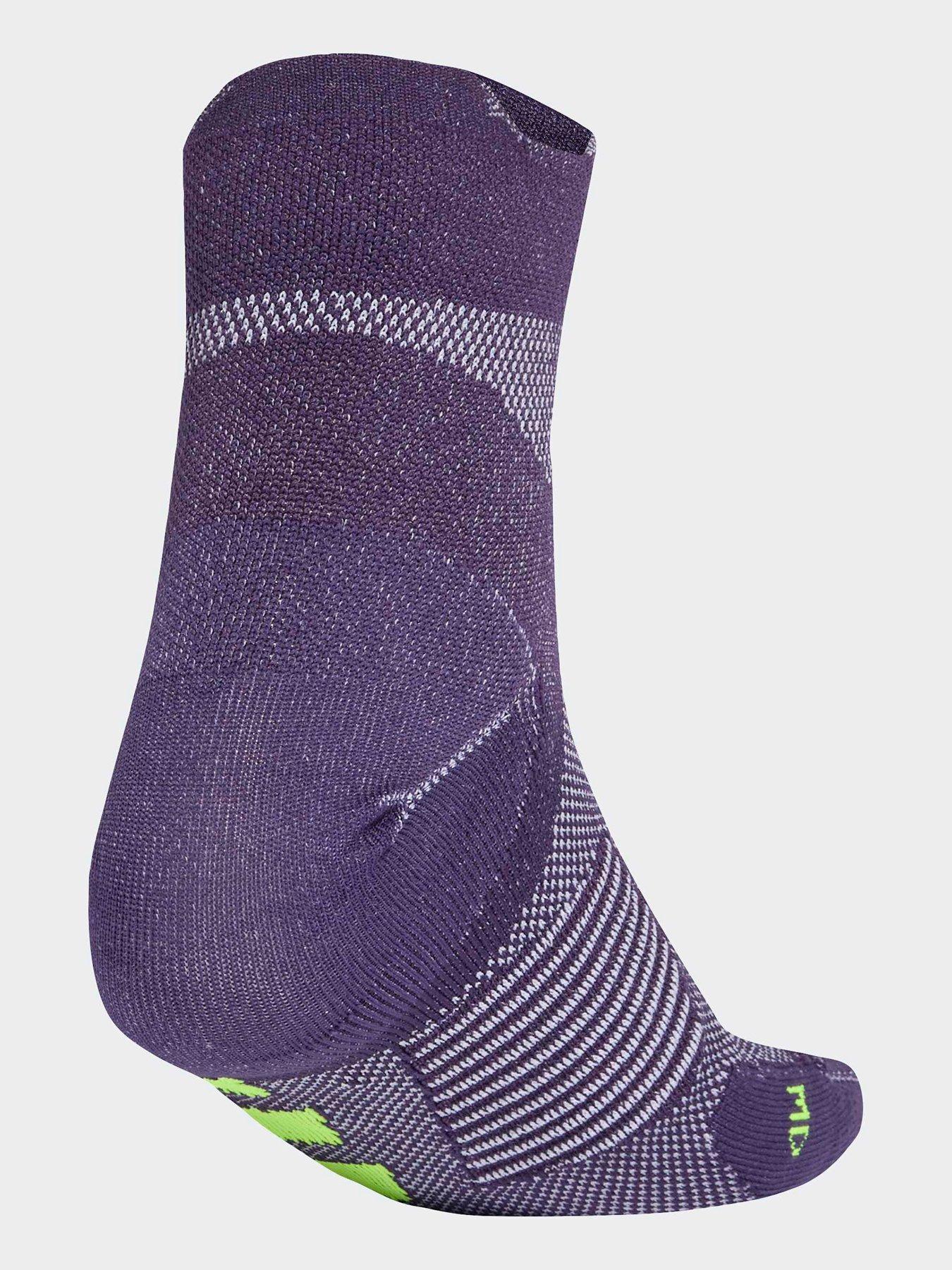 Image 2 of 4 of adidas Unisex Running Adizero Socks - Purple