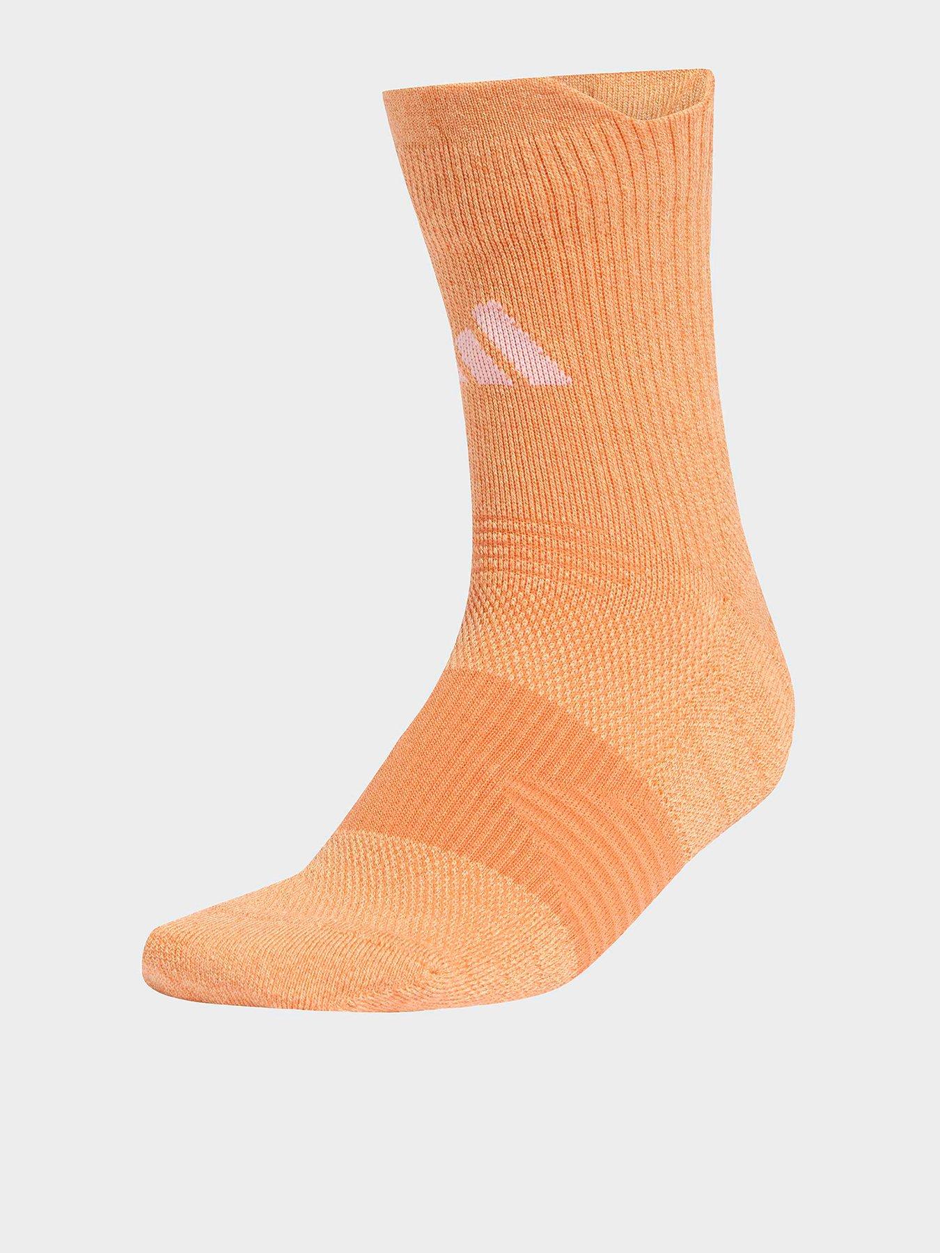  image of adidas-unisex-running-crew-socks-orange