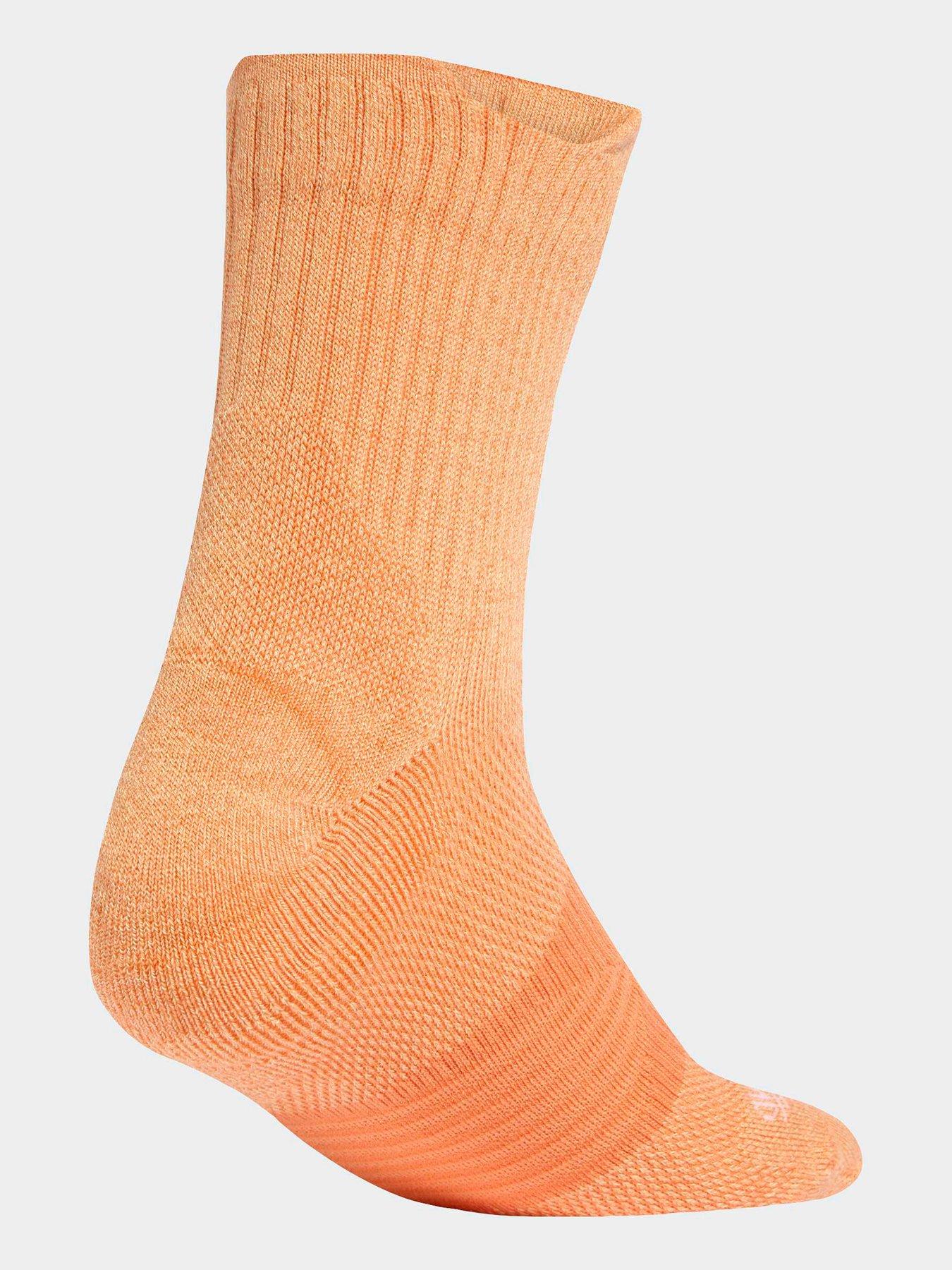  image of adidas-unisex-running-crew-socks-orange