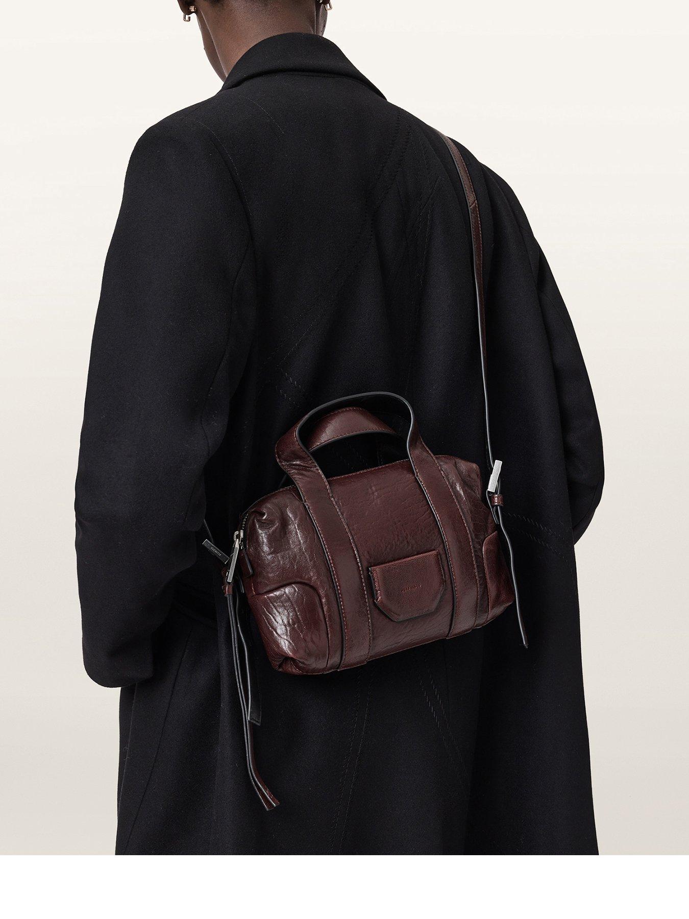 AllSaints Ares Grain Compact Cross Body Bag - Red