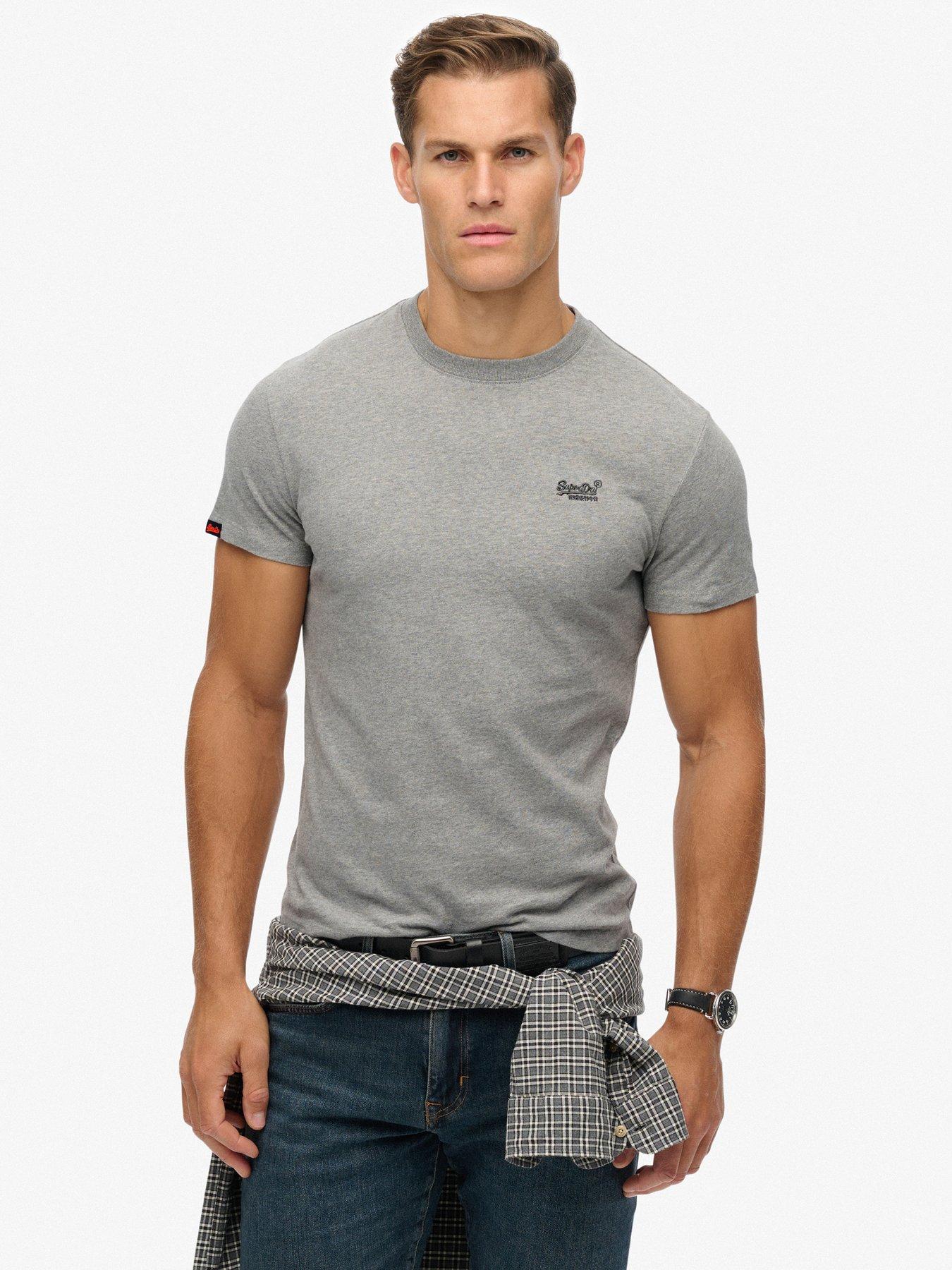  image of superdry-essential-logo-t-shirt-grey