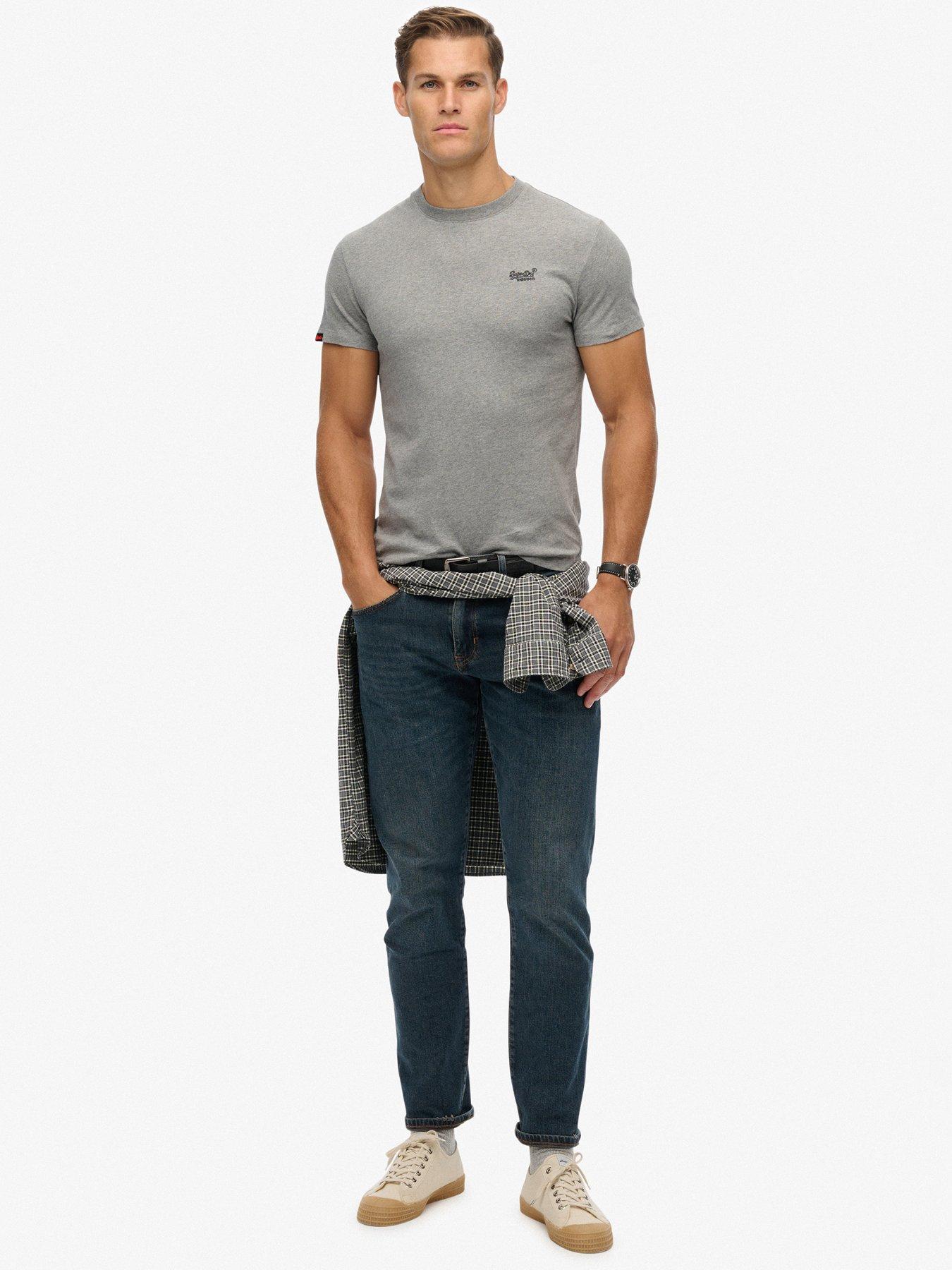  image of superdry-essential-logo-t-shirt-grey
